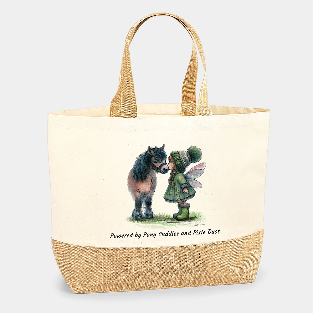 Powered by Pony Cuddles & Pixie Dust Tote Bag