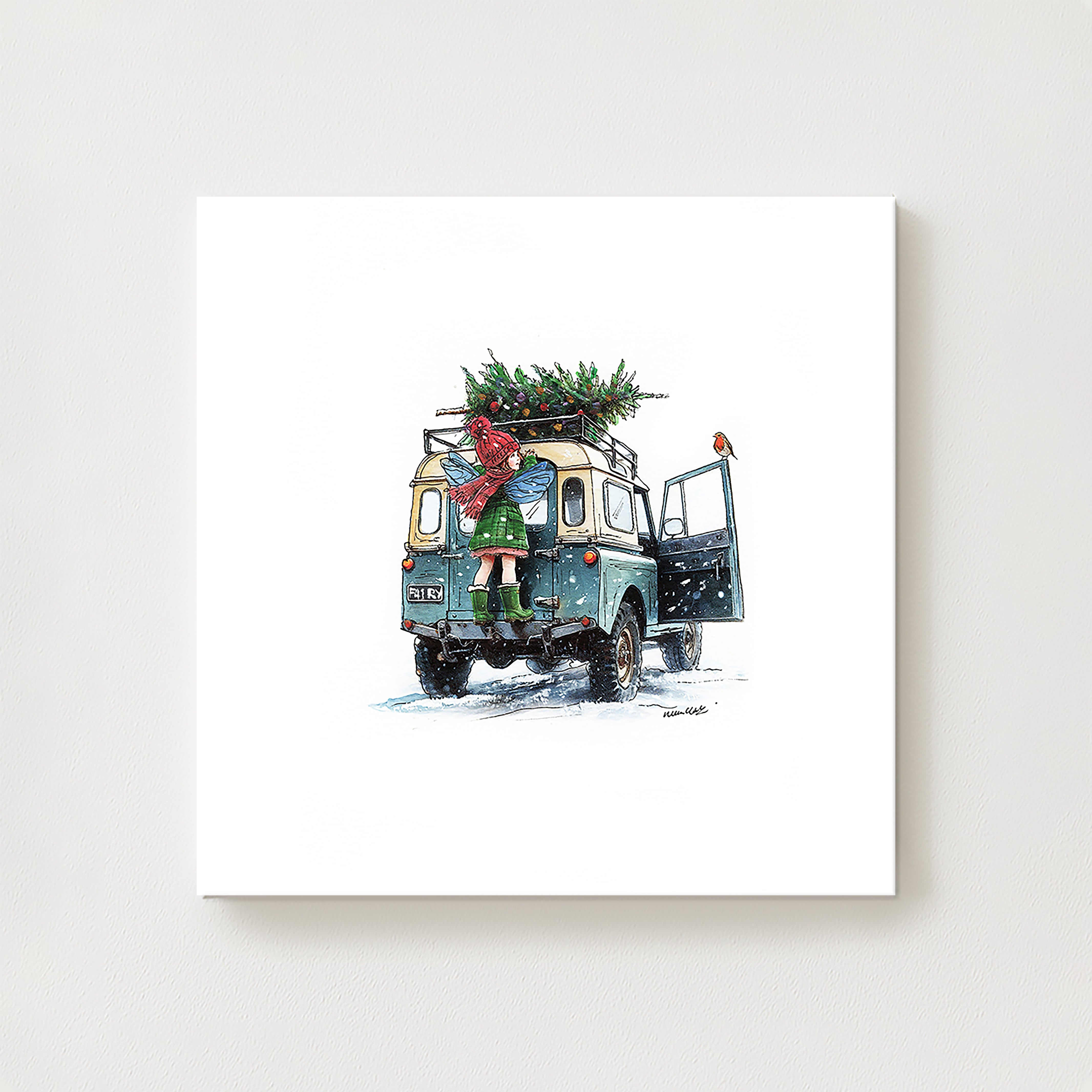 Robin’s Christmas Delivery Canvas