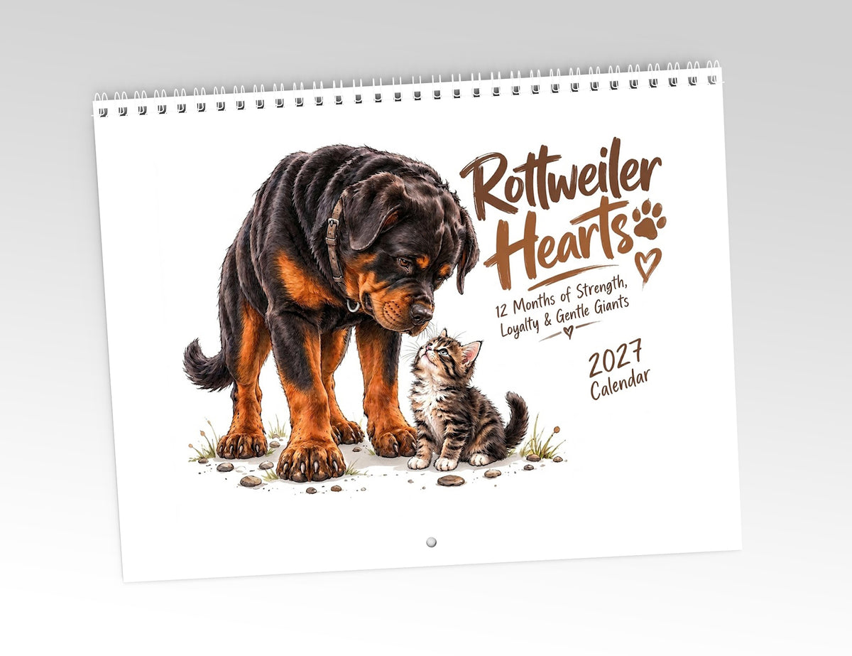 Rottweiler Hearts Calendar Limited Release