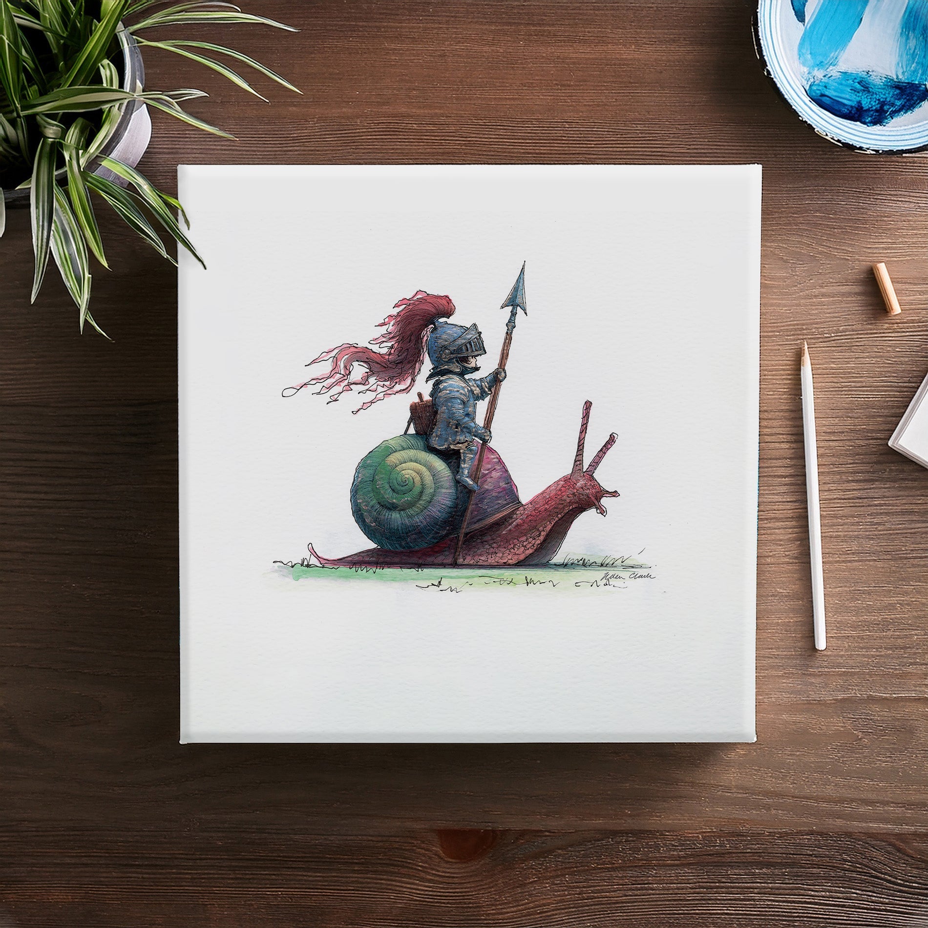 Sir Snailswift Canvas