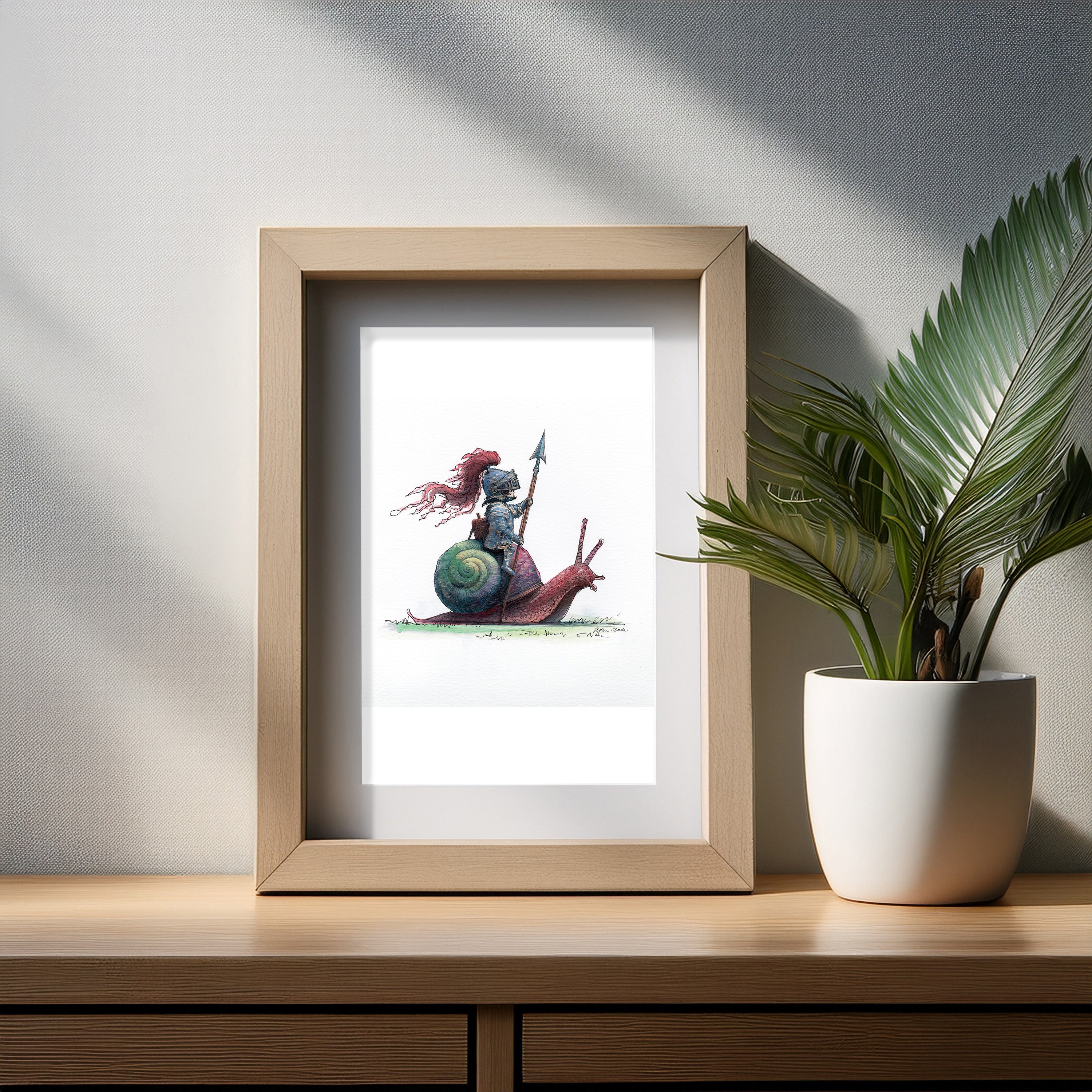 Sir Snailswift Art Print