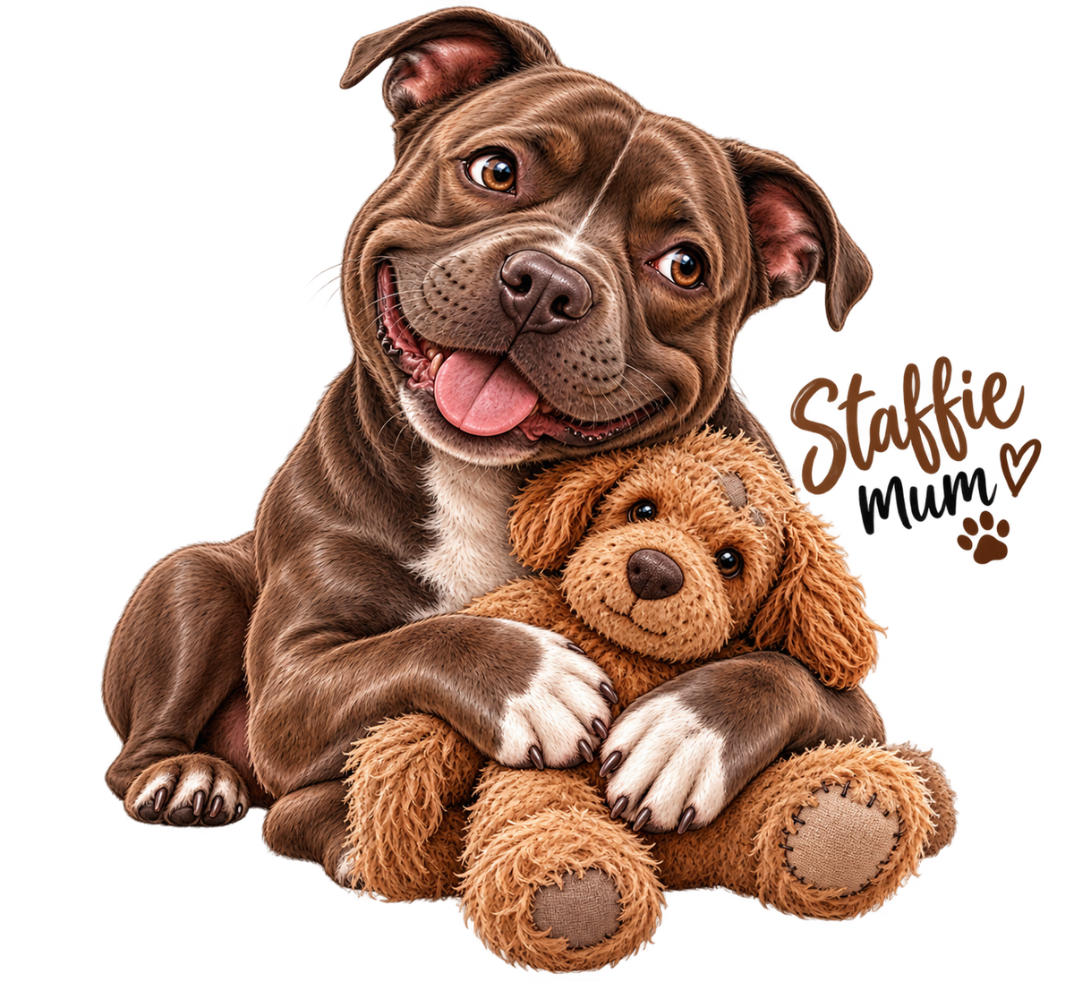 The Staffie Mum Tote Bag