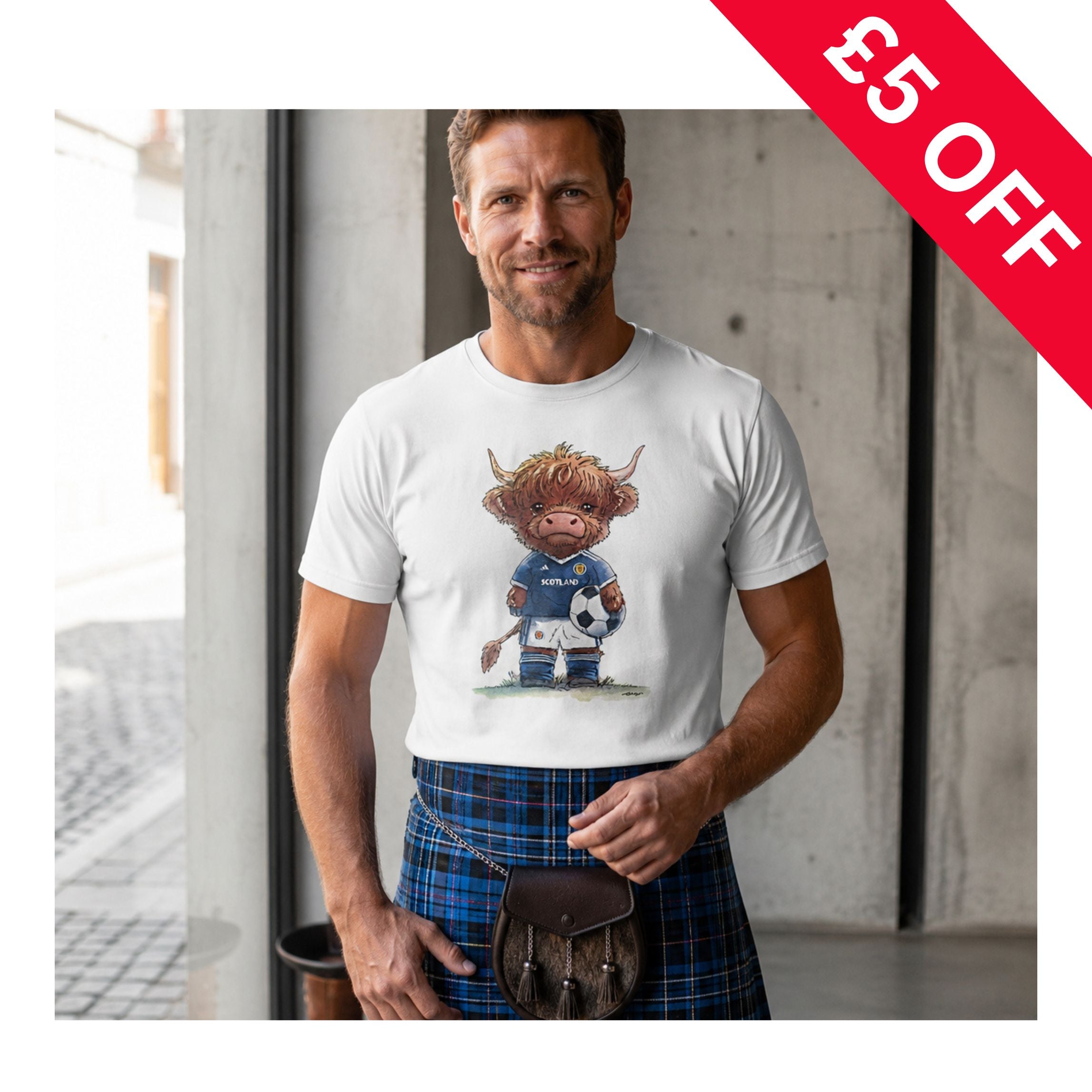 Scotland Footy Moo T-Shirt