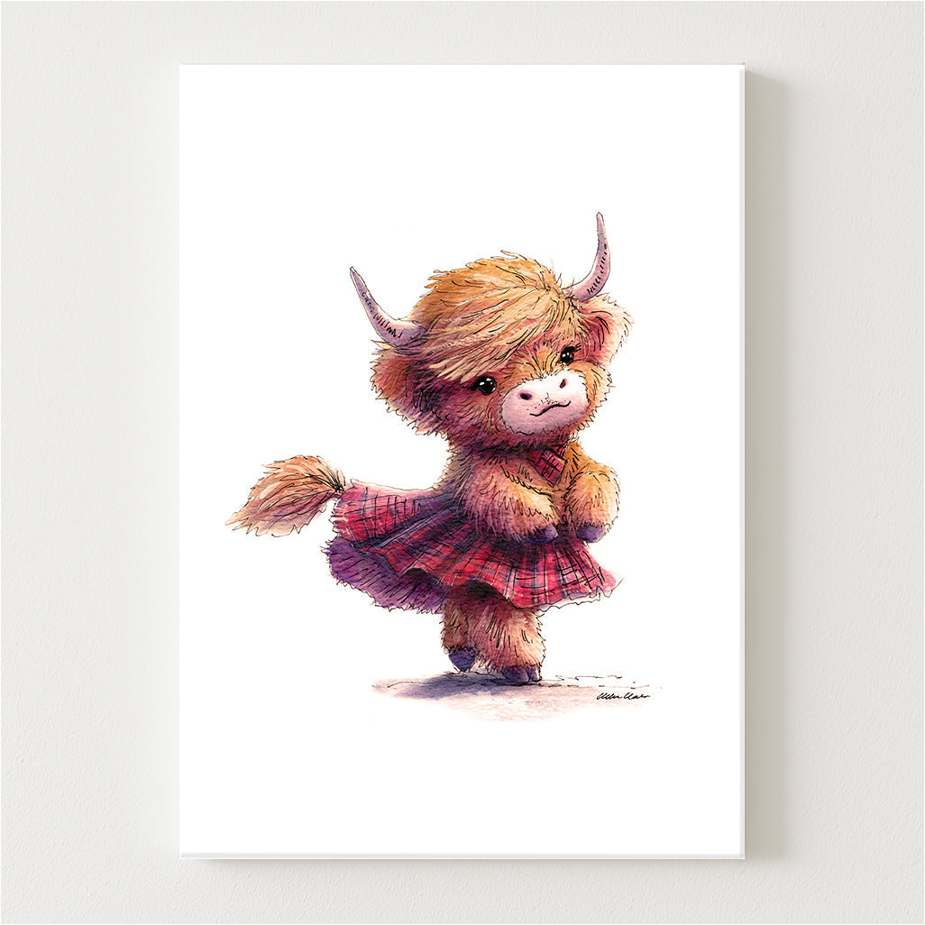 Tartan Twirl Canvas