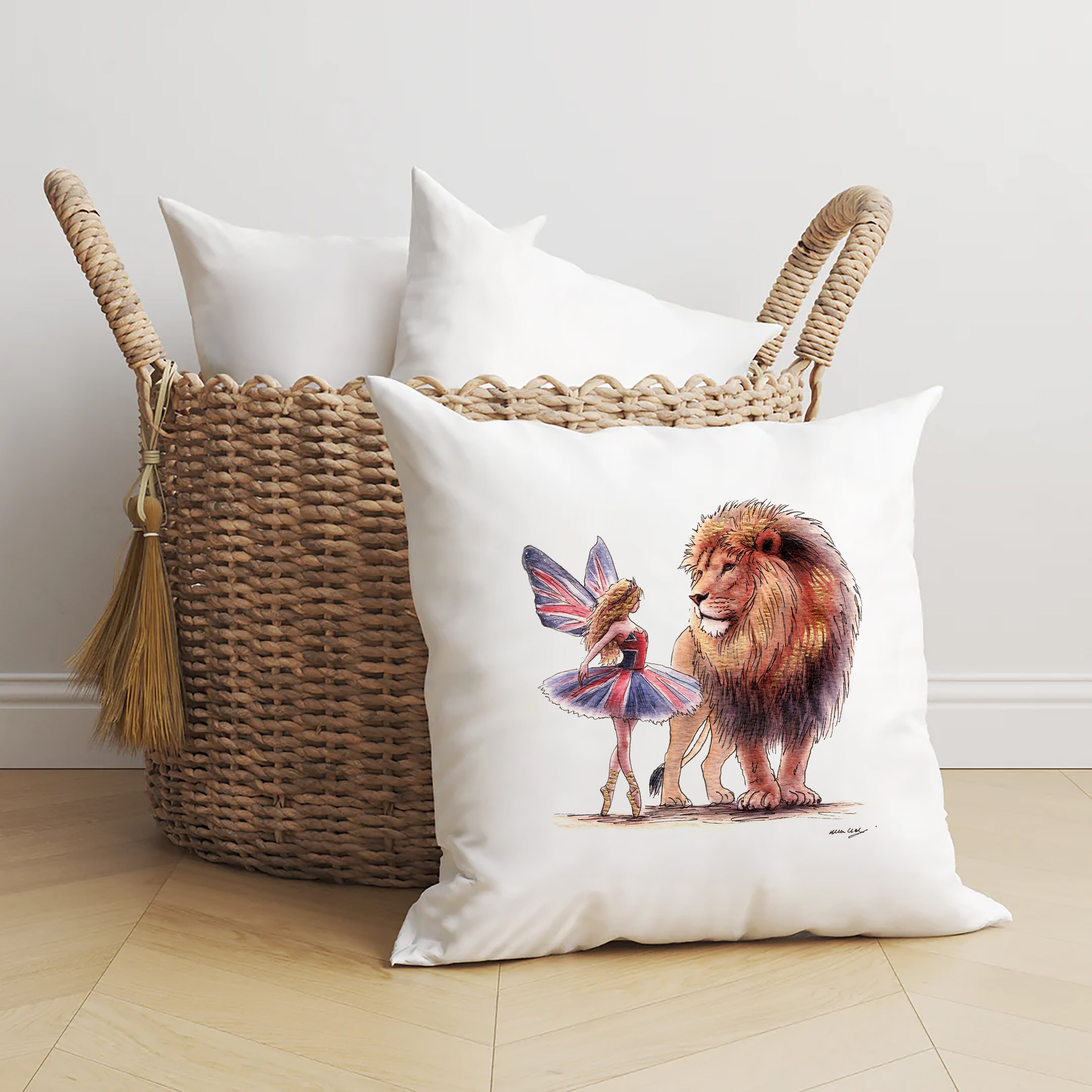 The Lionheart's Guardian Cushion