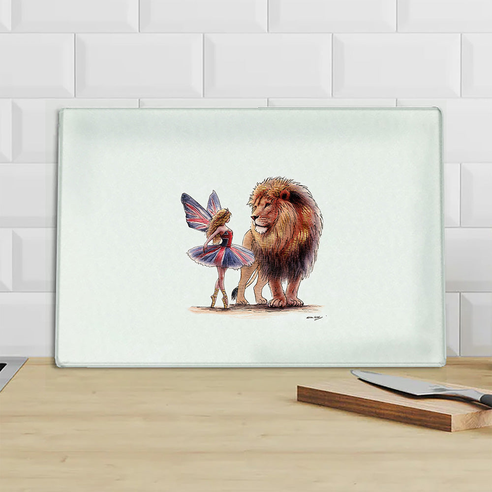 The Lionheart's Guardian Chopping Board