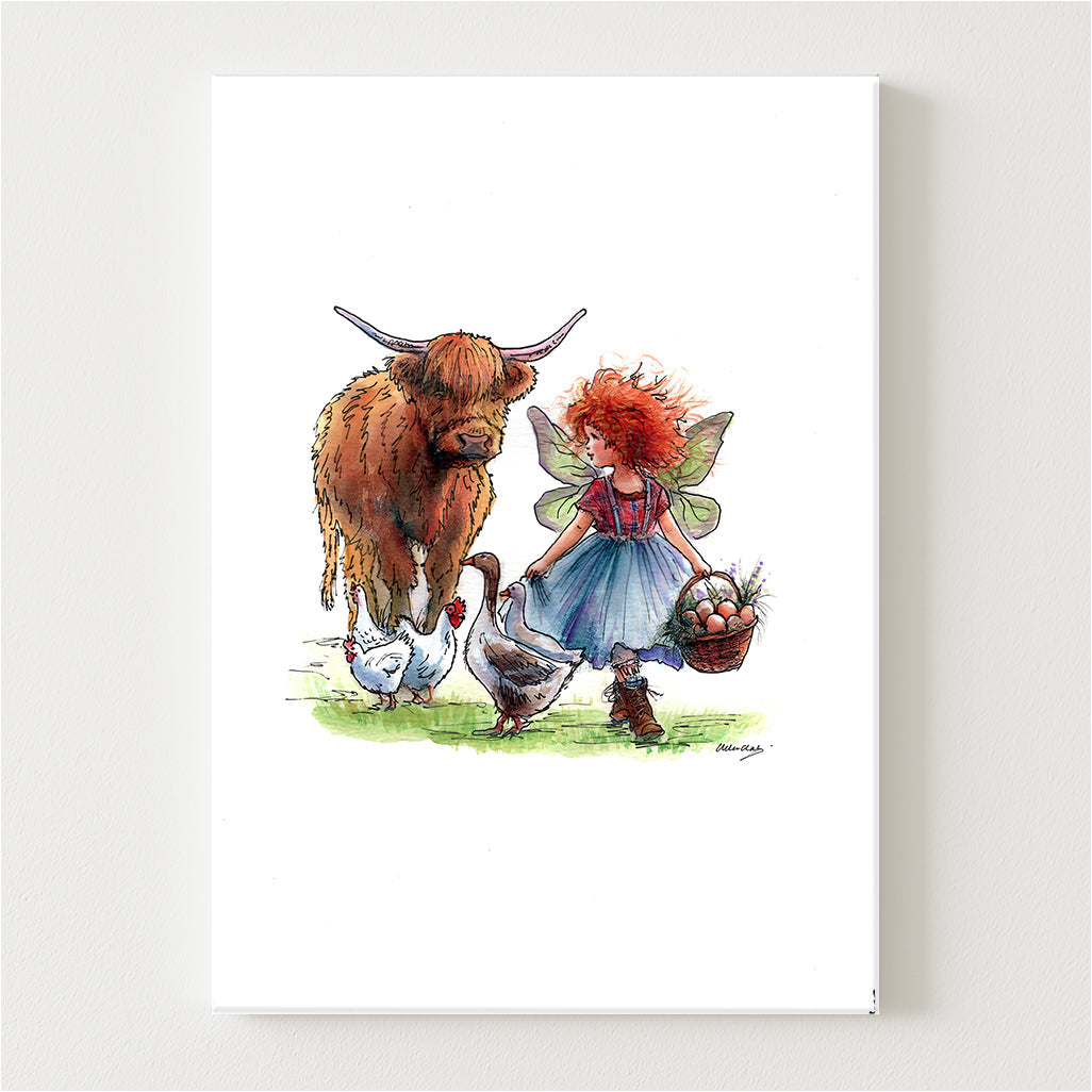 The Little Egg Gatherer Canvas