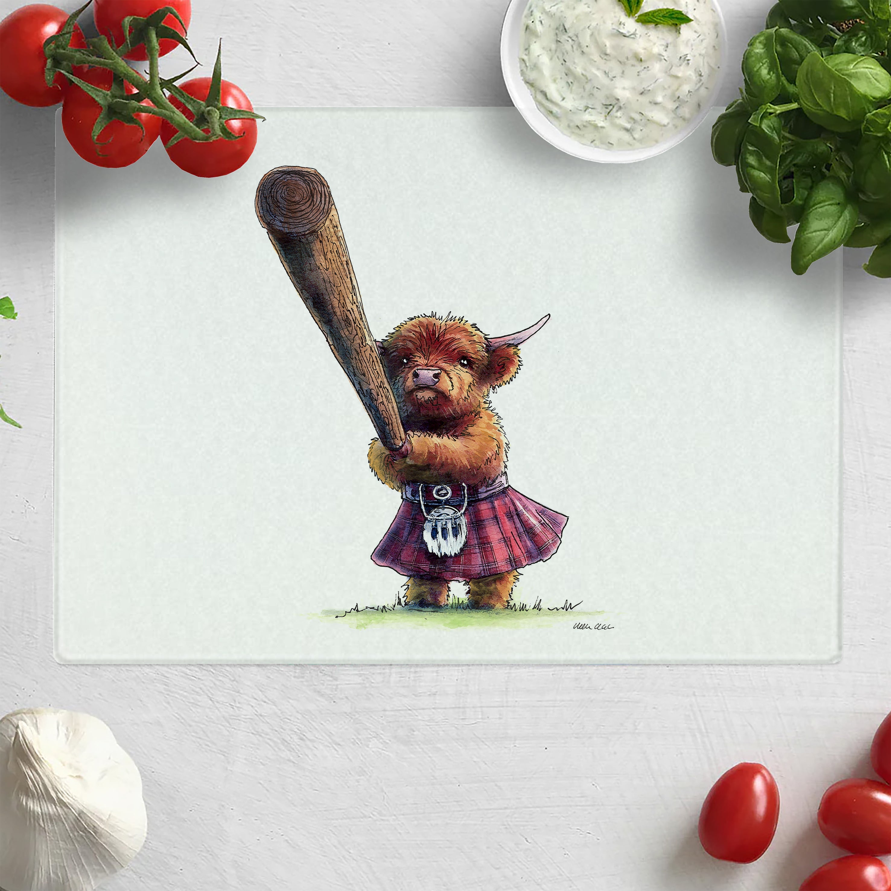 Toss The Caber Chopping Board