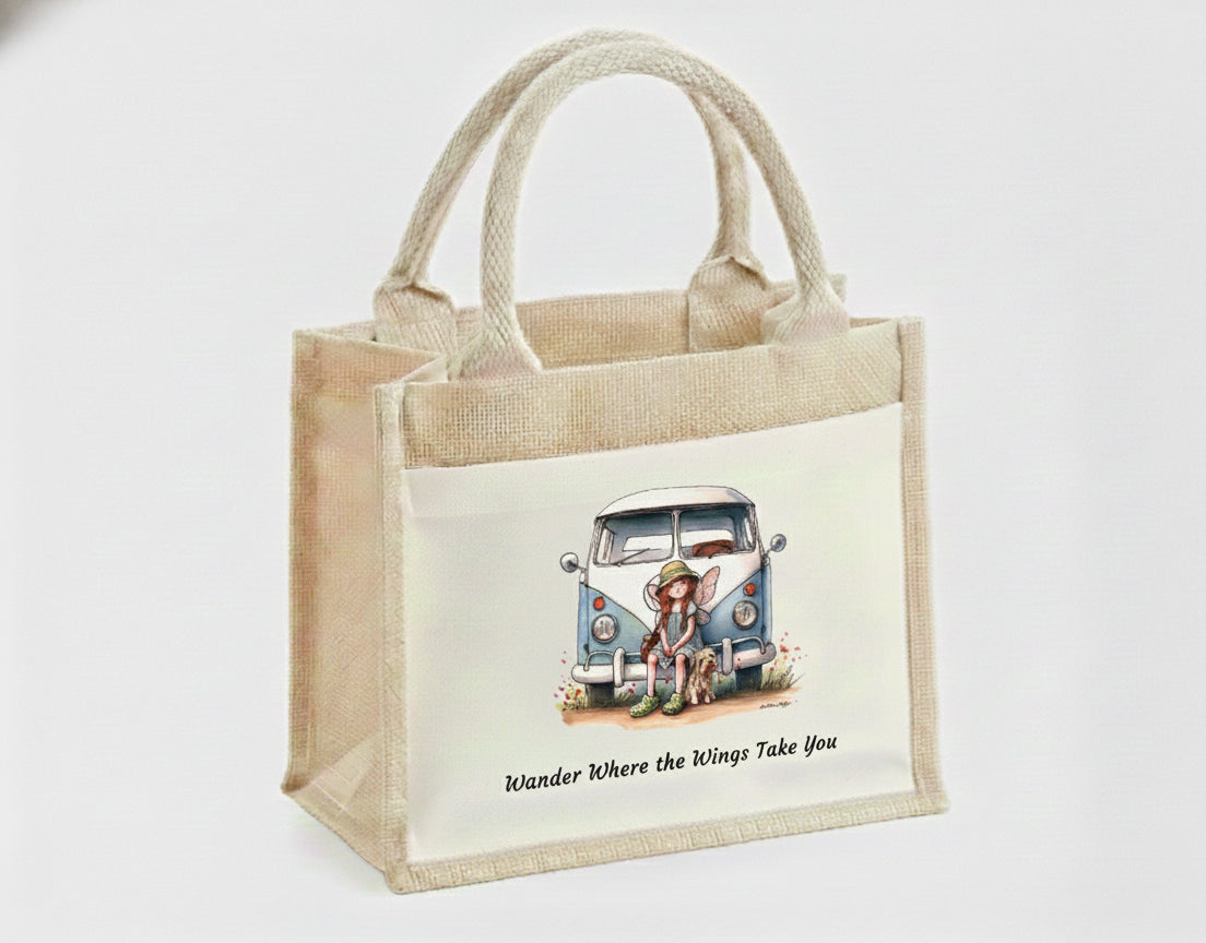 Wander Where the Wings Take You Small Tote Bag