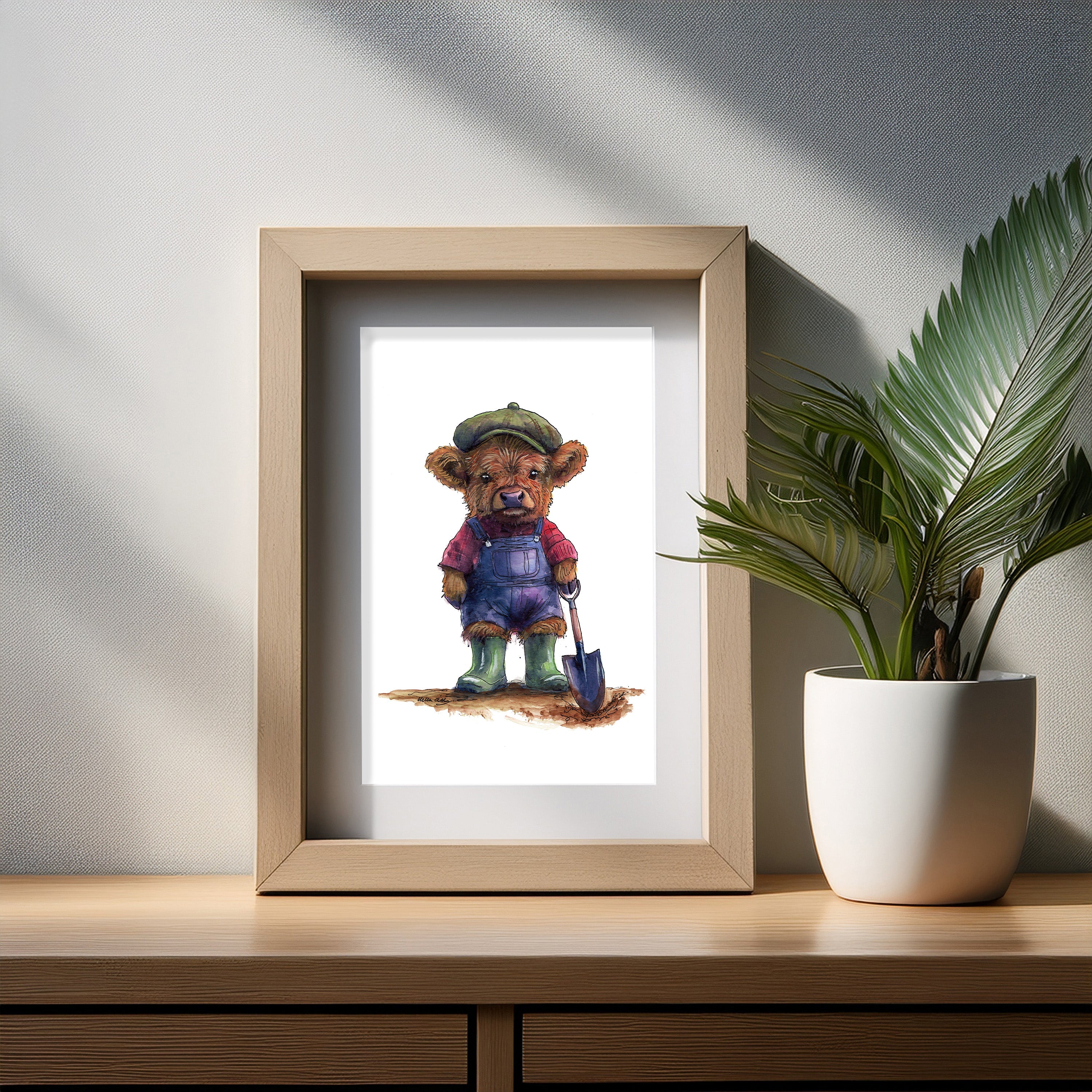 Wee Gardener Art Print