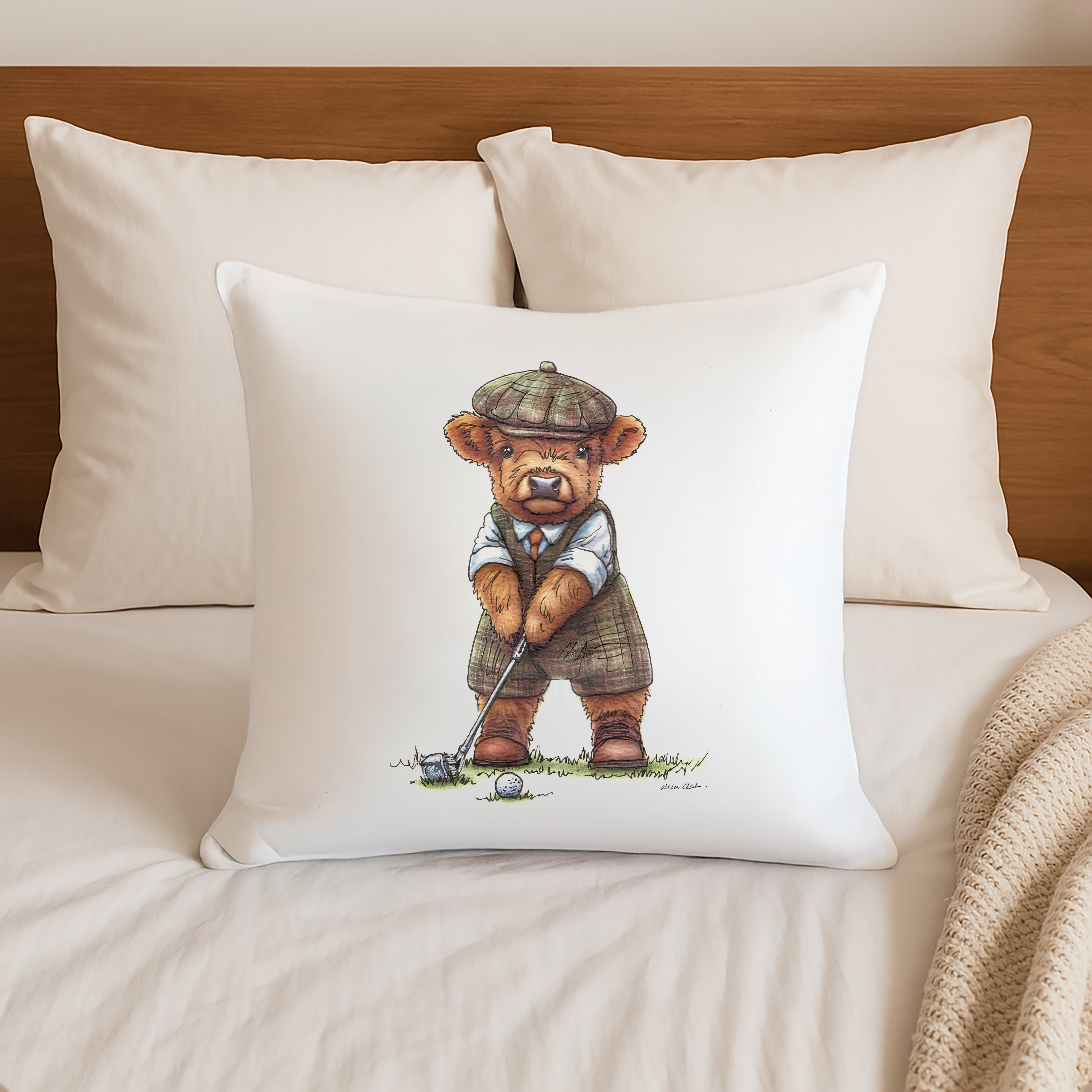 Wee Golfer Cushion