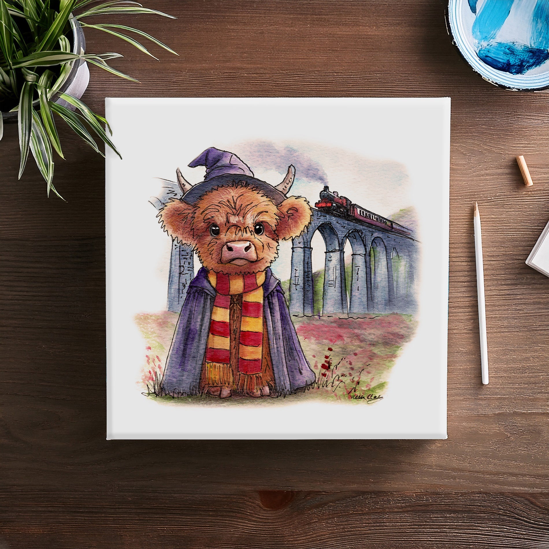 Wee Jacobite Wizard Canvas