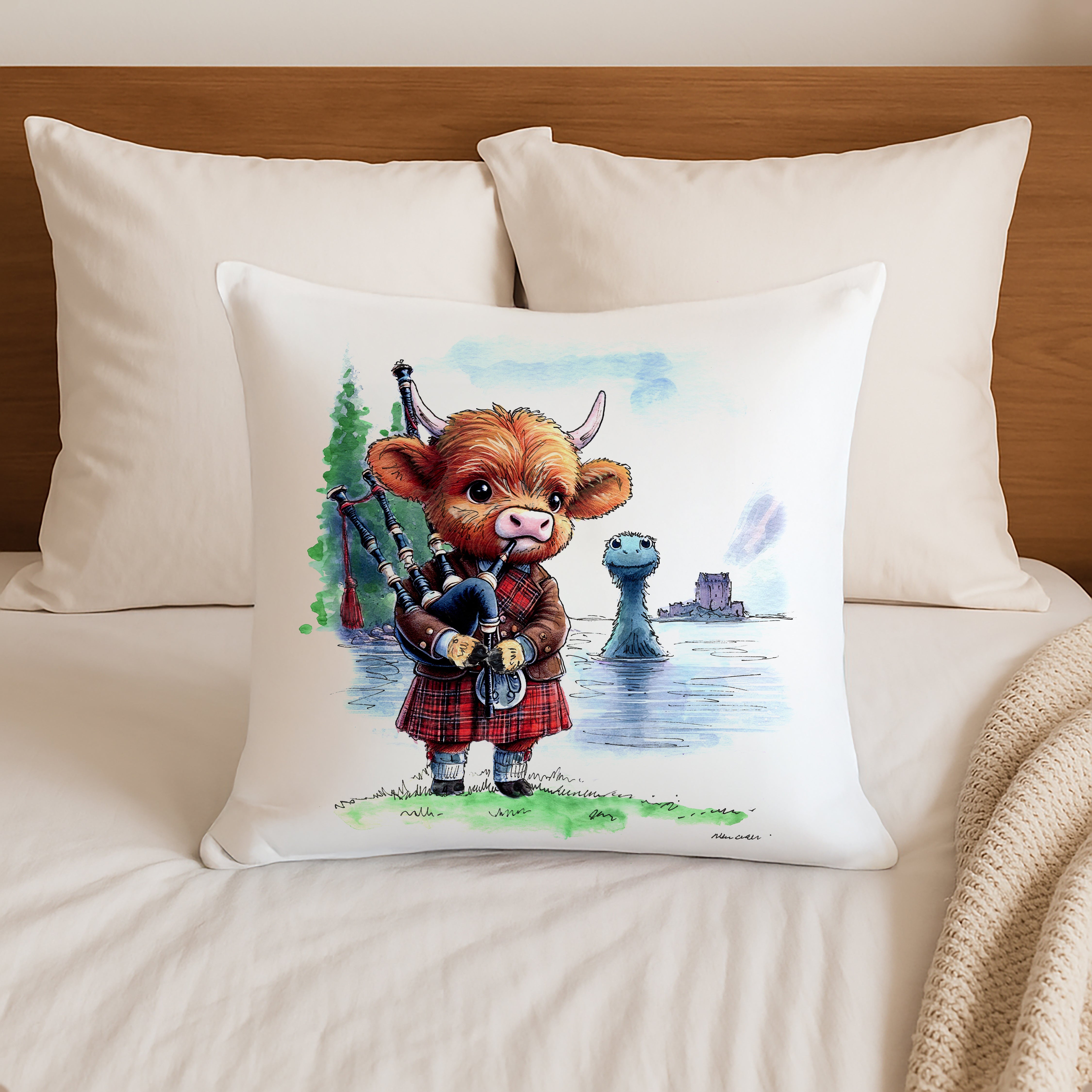 Wee Nessie Piper Cushion