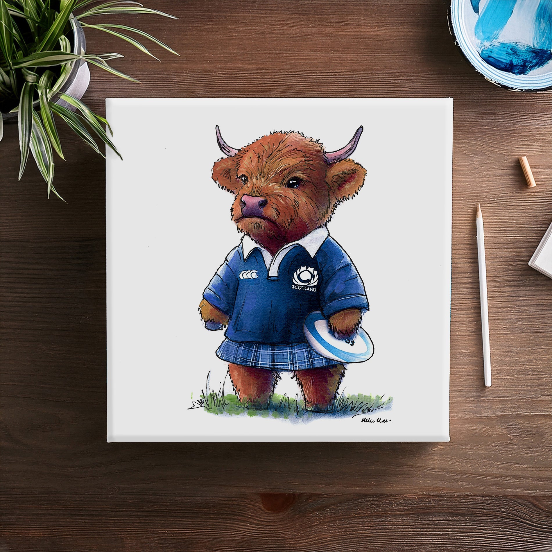 Wee Scotlands Pride Canvas