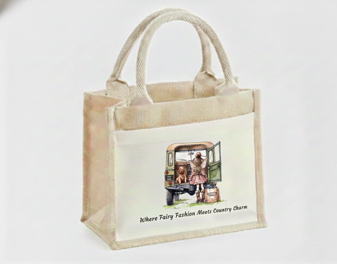 Where Fairy Fashion Meets Country Charm Small Tote Bag