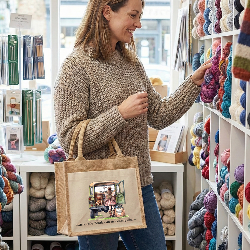 Where Fairy Fashion Meets Country Charm Small Tote Bag