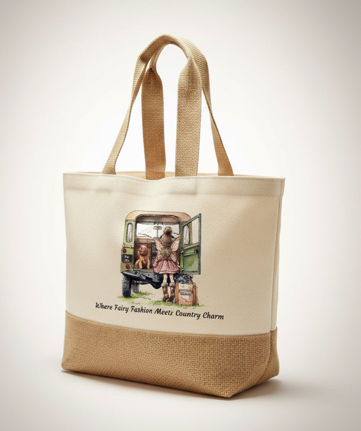 Where Fairy Fashion Meets Country Charm Tote Bag