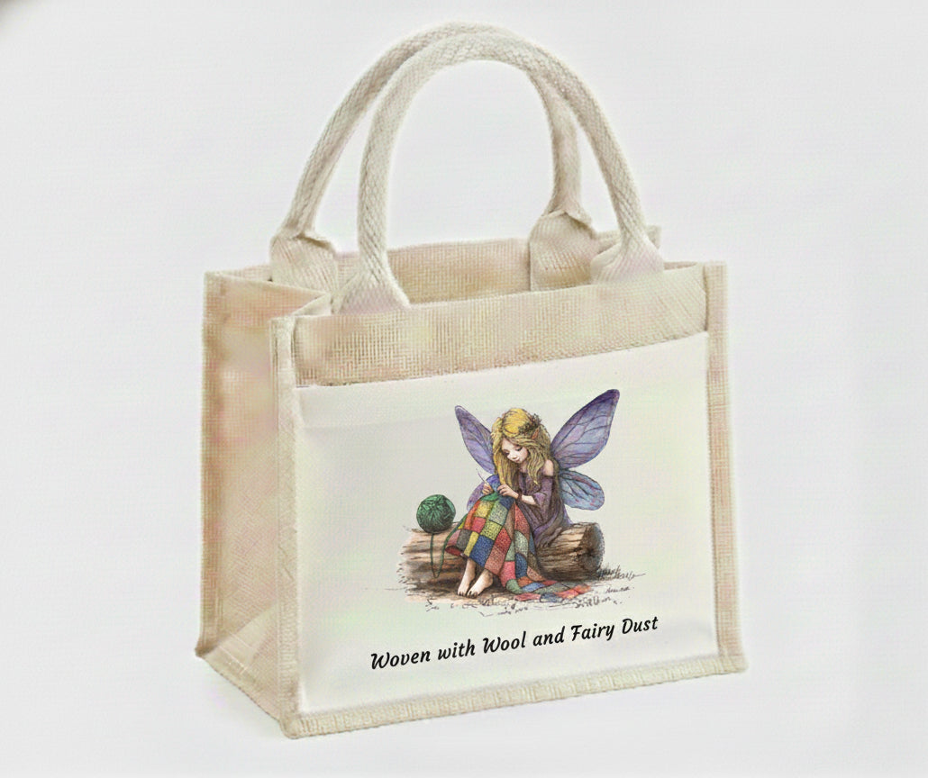 Woven with Wool and Fairy Dust Small Tote Bag