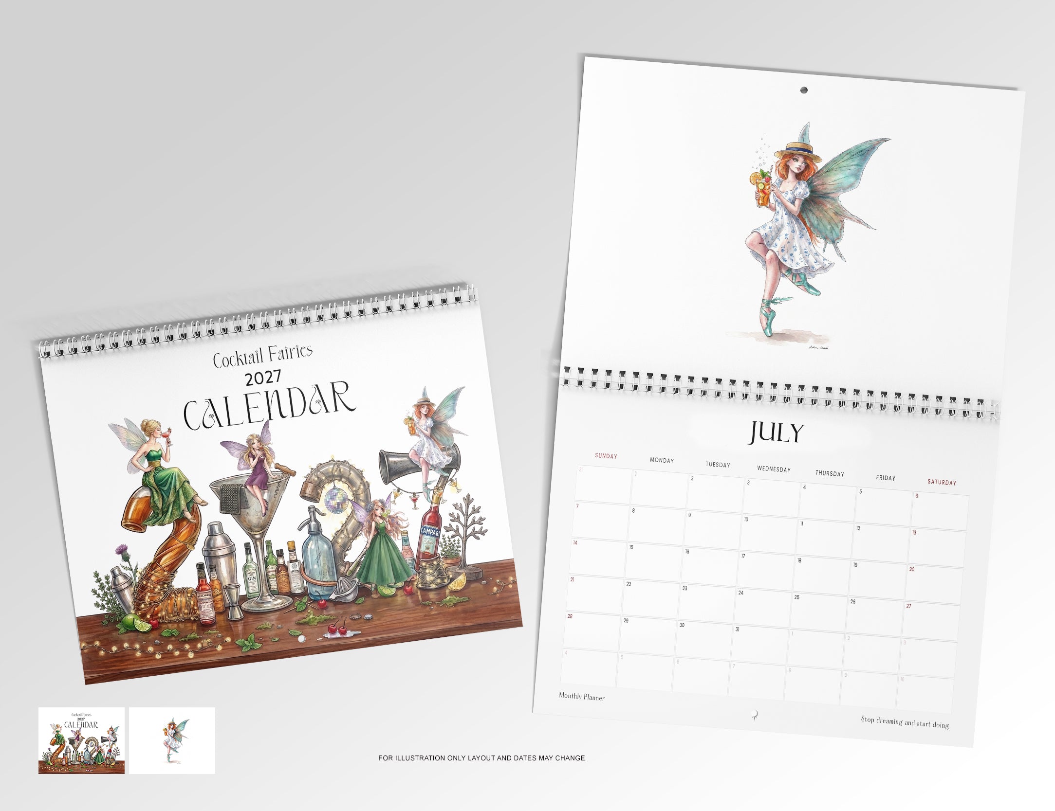 NEW Fairy Cocktail 2027 Calendar limited edition