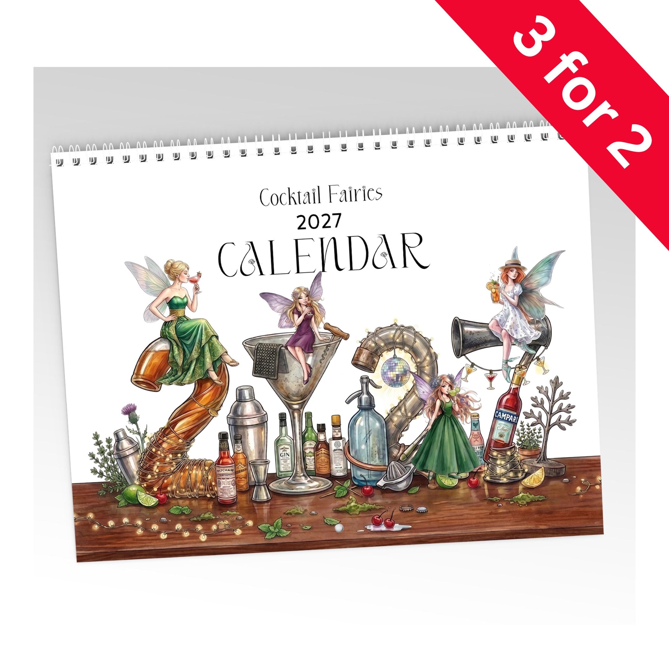 NEW Fairy Cocktail 2027 Calendar limited edition