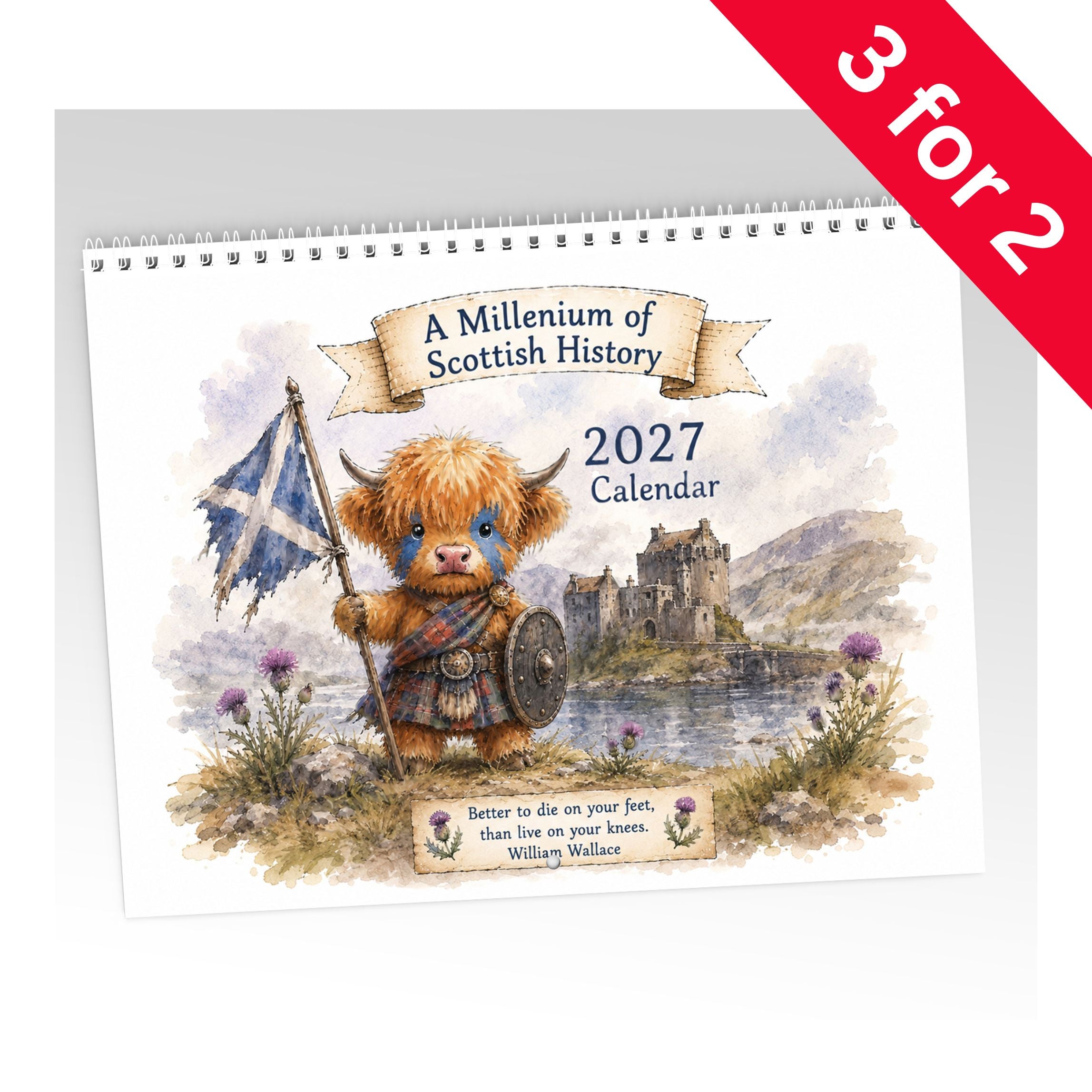 A Millenium of Scottish History Calendar 2027 Limited Release