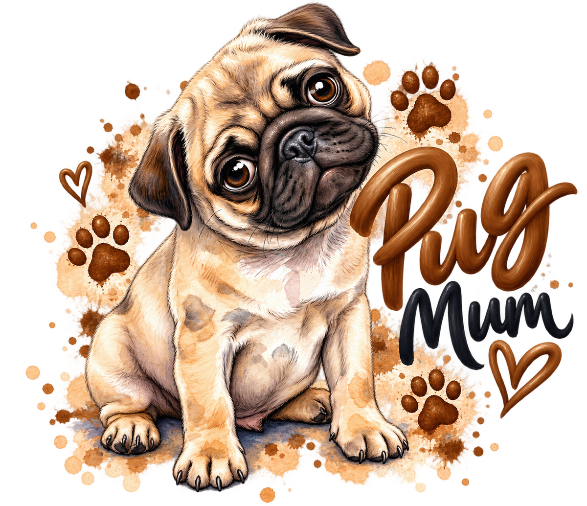 The Pug Mum Tote Bag