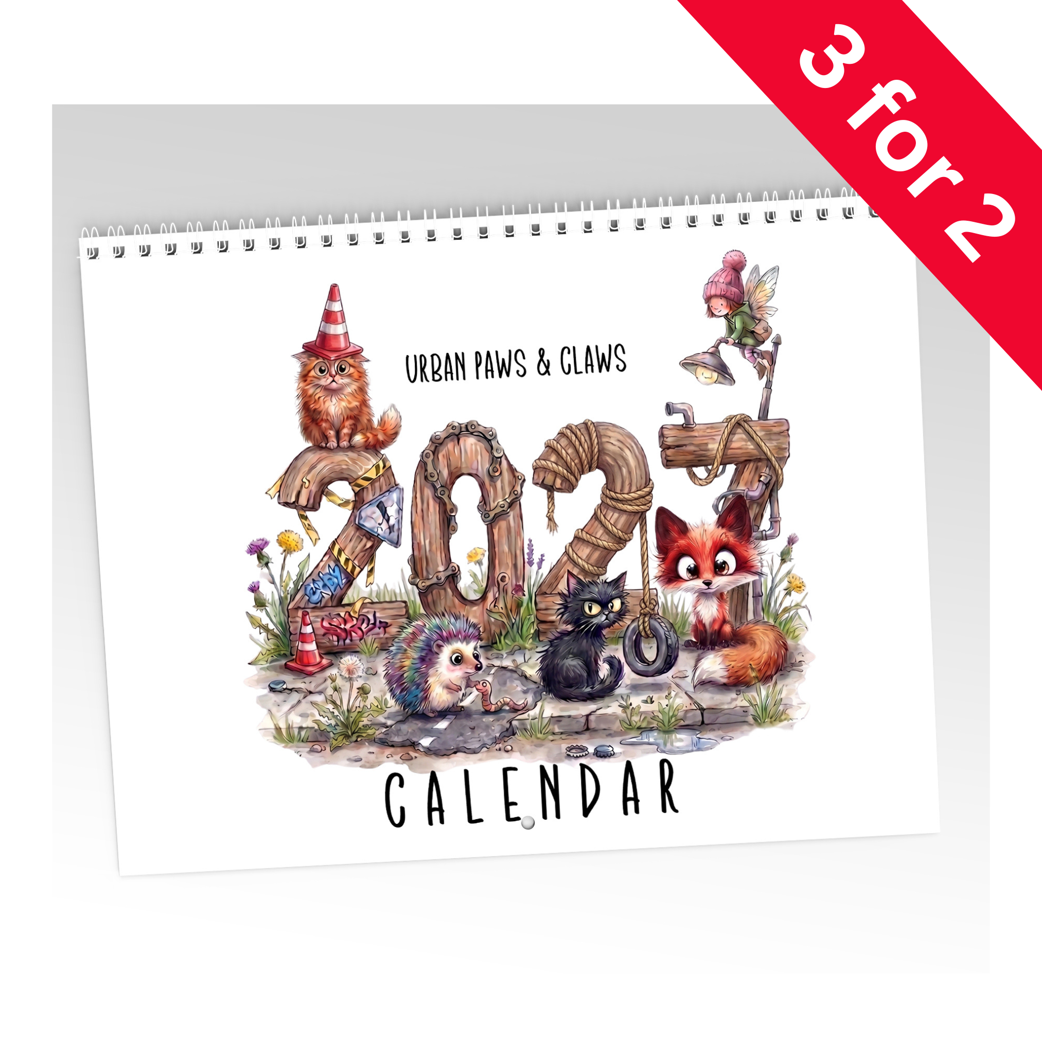 NEW Urban Paws and Claws 2027 Calendar limited edition
