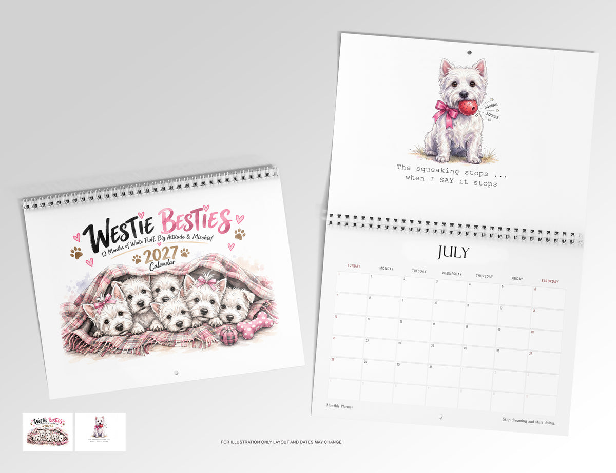 Westie Besties Calendar Limited Release
