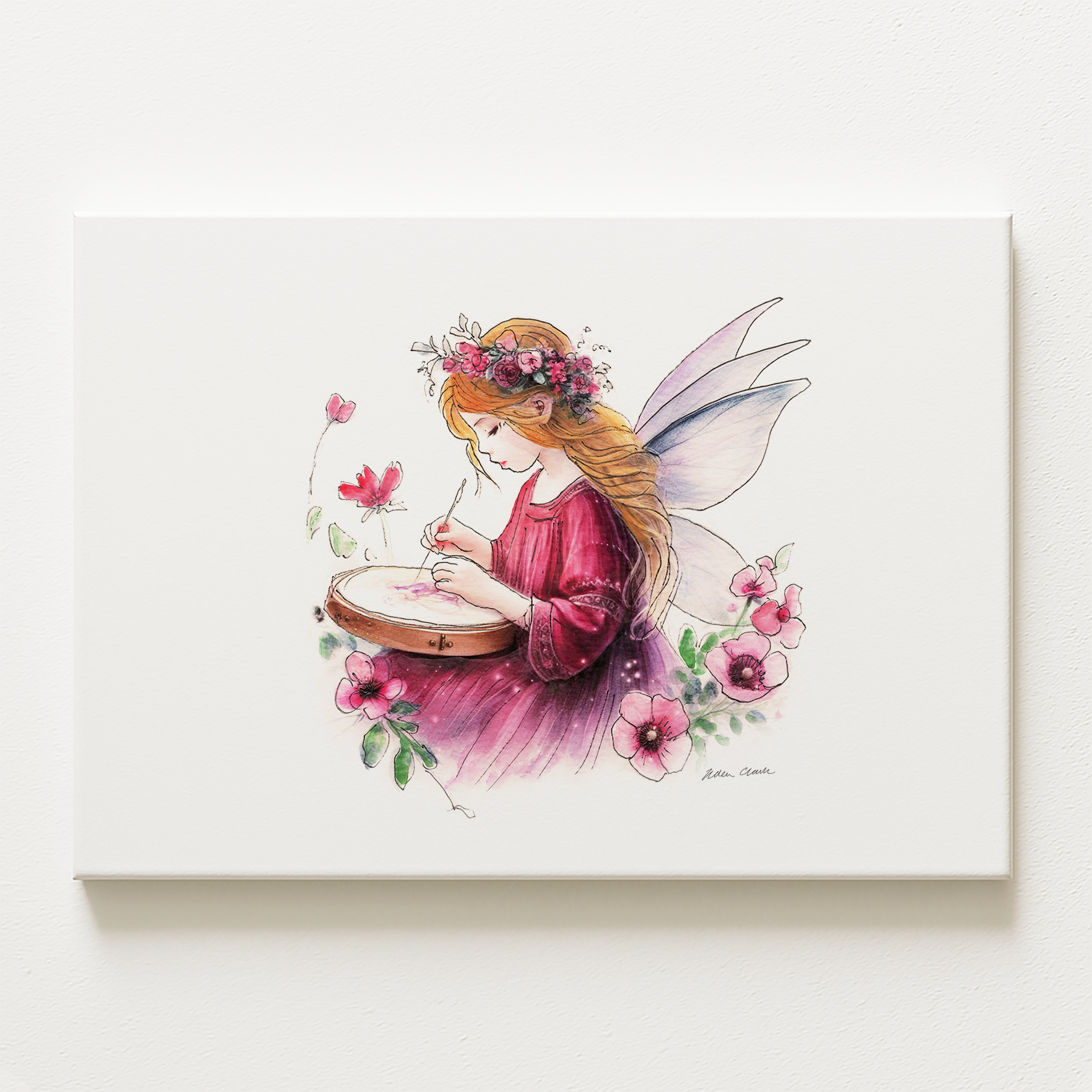 Crafting Embroidery Fairy