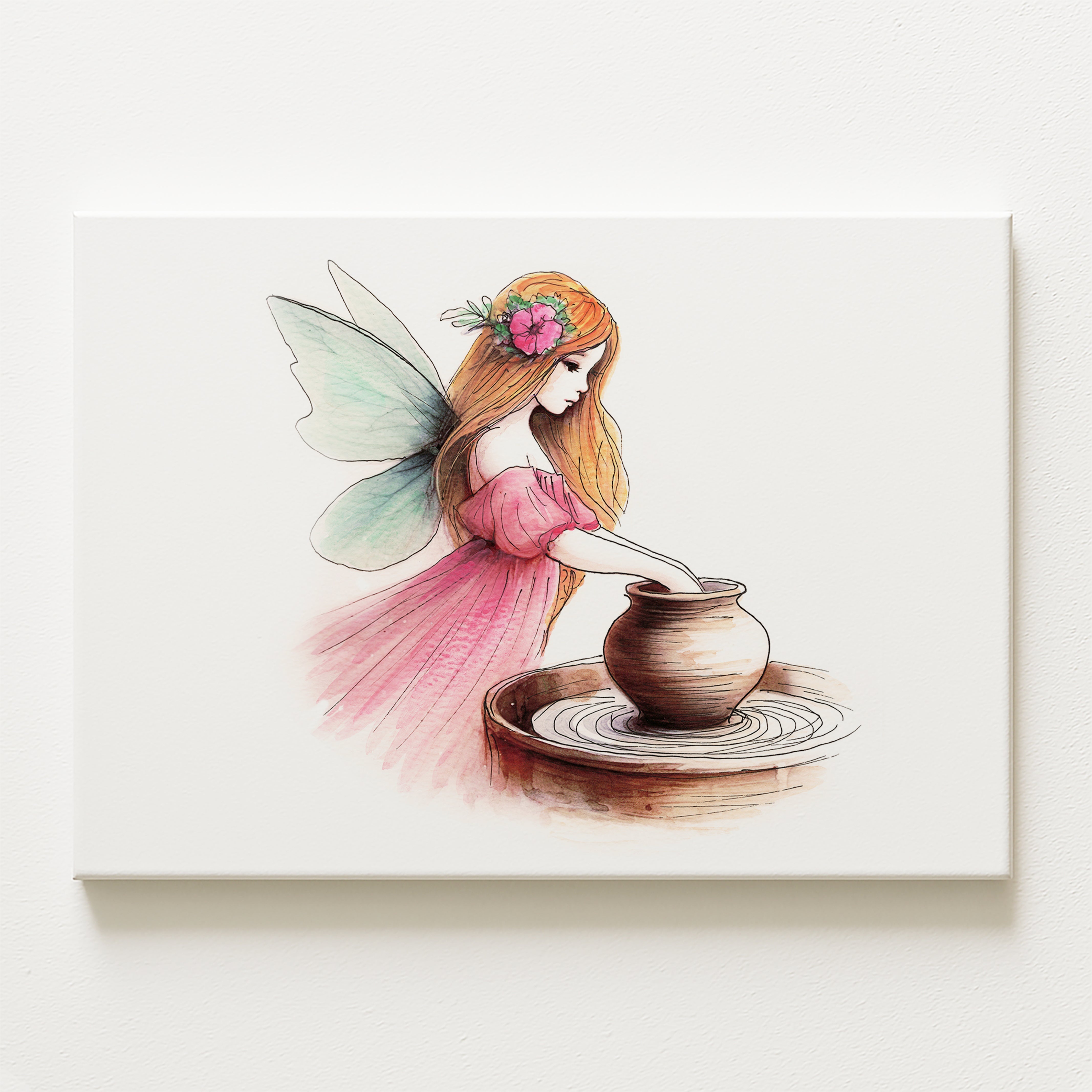 Crafting Pottery Fairy