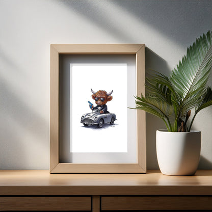 00Moo Art Print