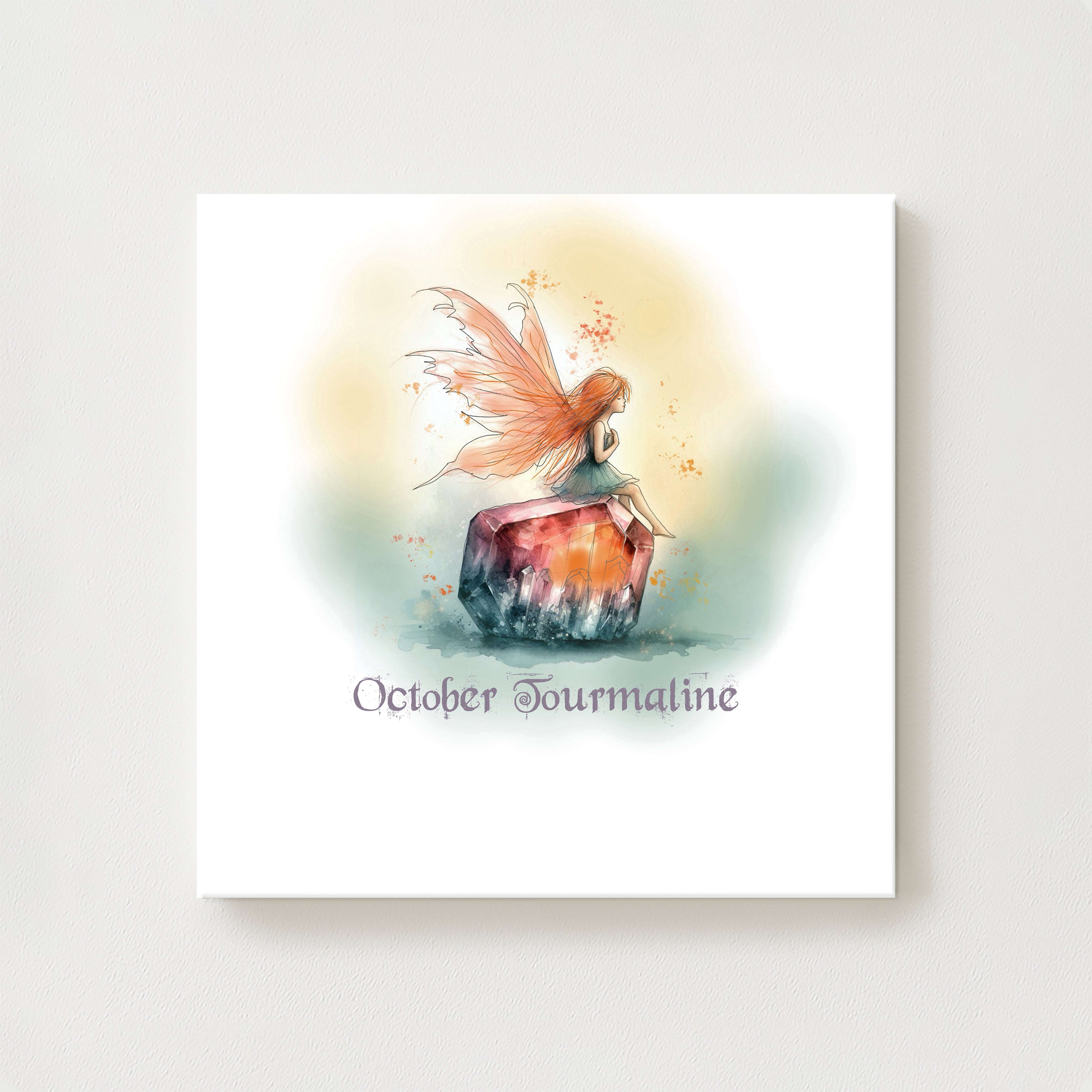 Little Gems October Tourmaline Canvas