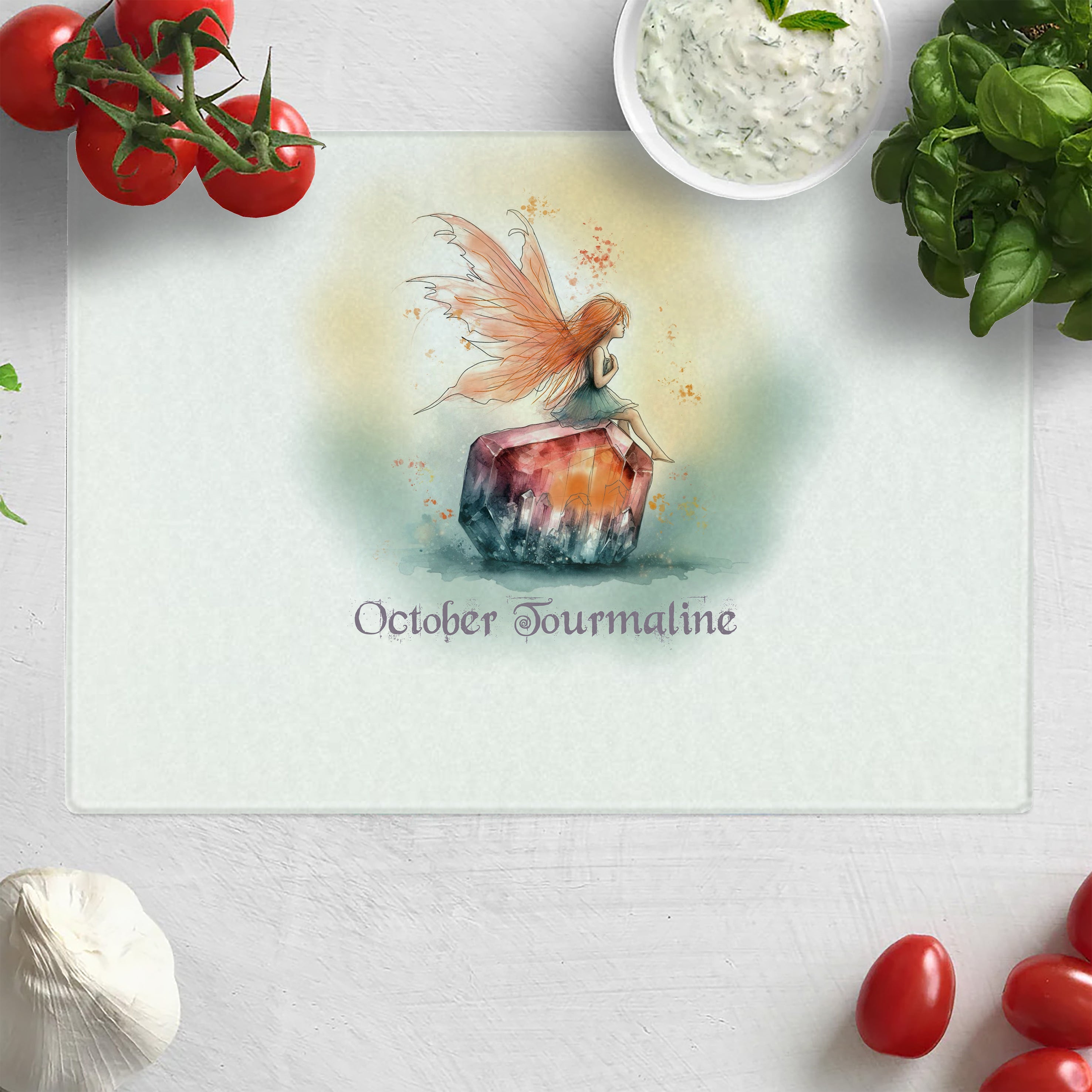 Little Gems October Tourmaline Chopping Board