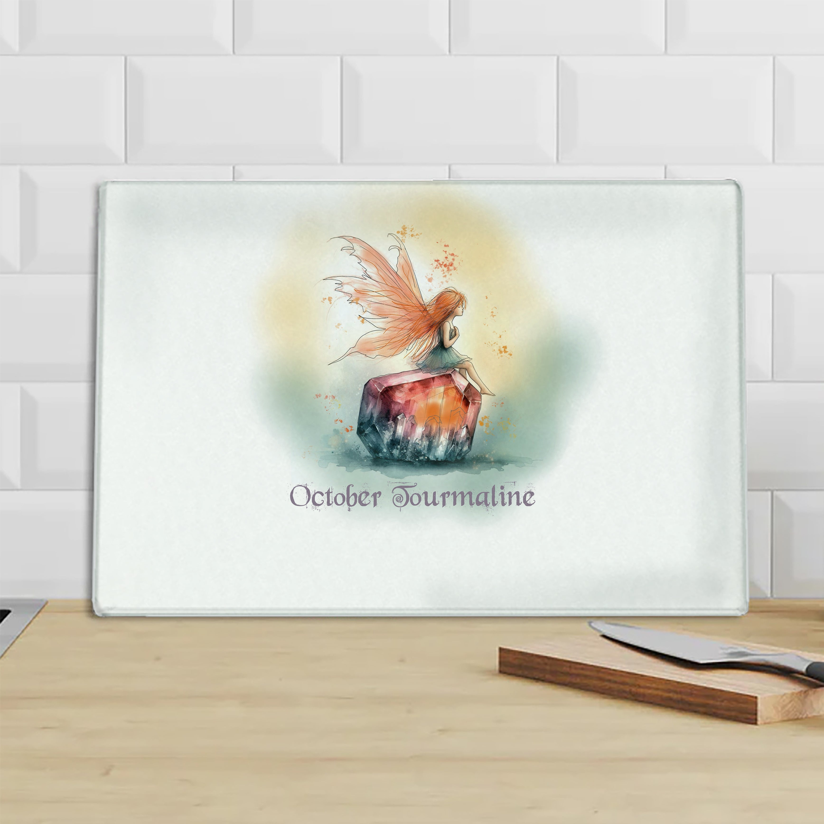 Little Gems October Tourmaline Chopping Board