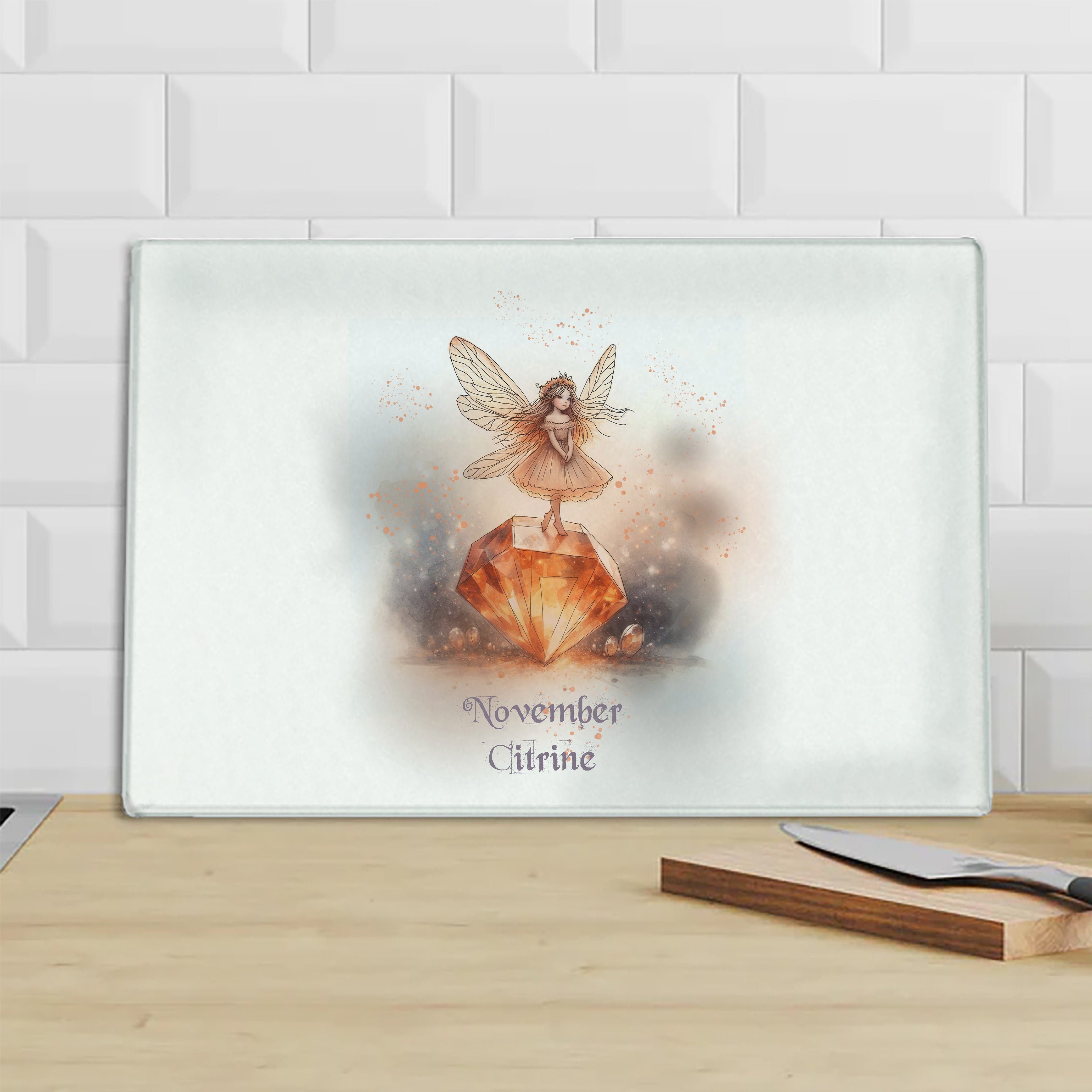 Little Gems November Citrine Chopping Board
