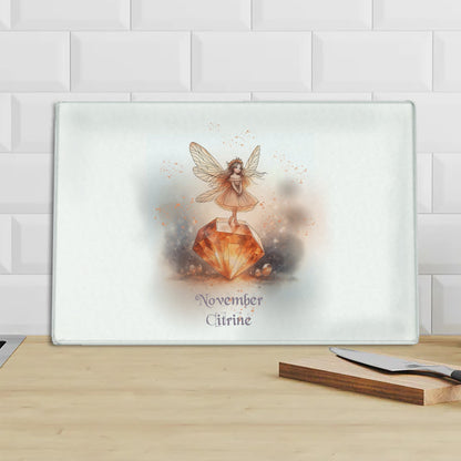 Little Gems November Citrine Chopping Board