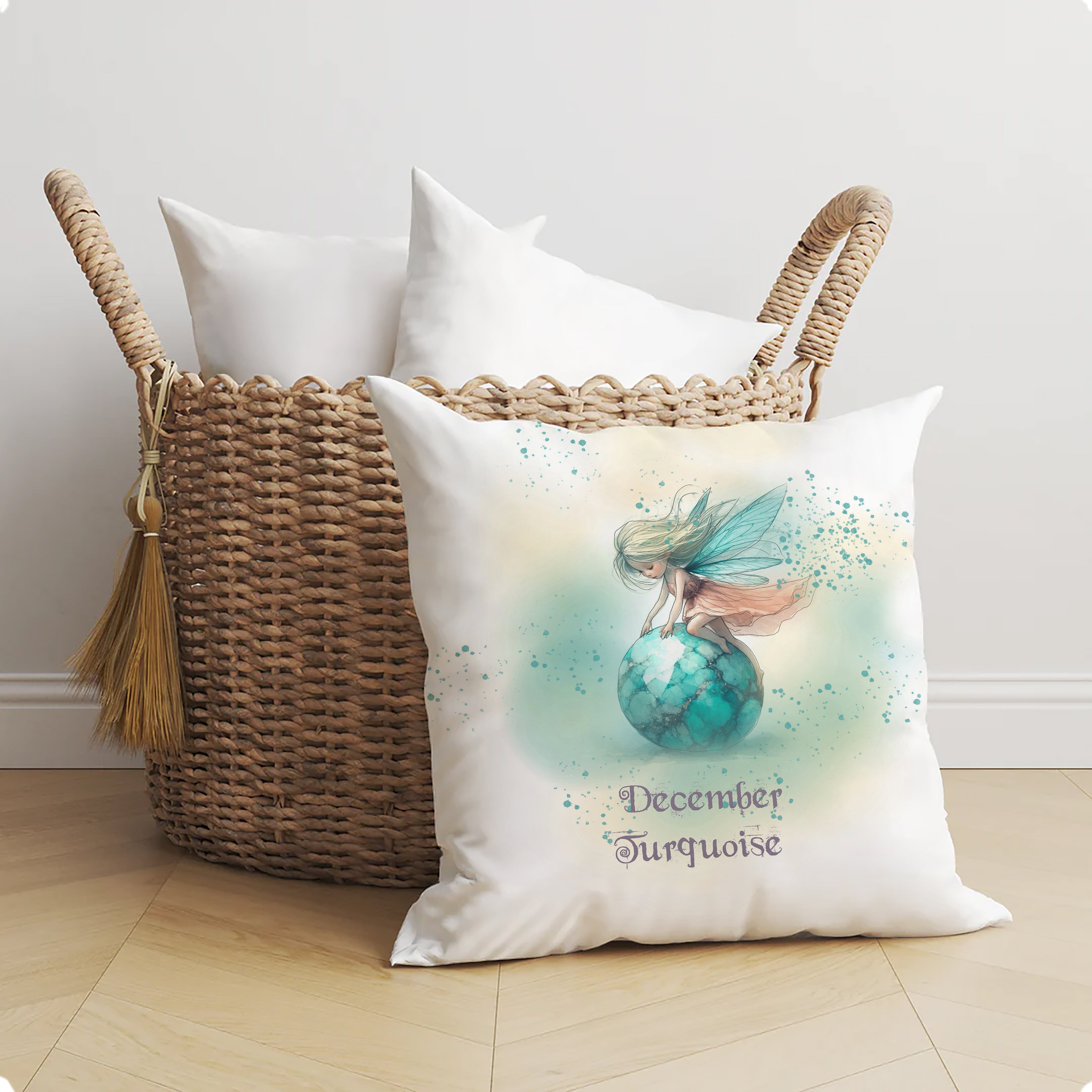 Little Gems December Turquoise Cushion