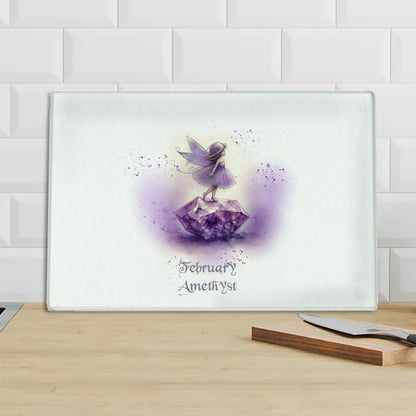 Little Gems February Amethyst Chopping Board