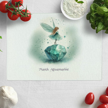 Little Gems March Aquamarine Chopping Board