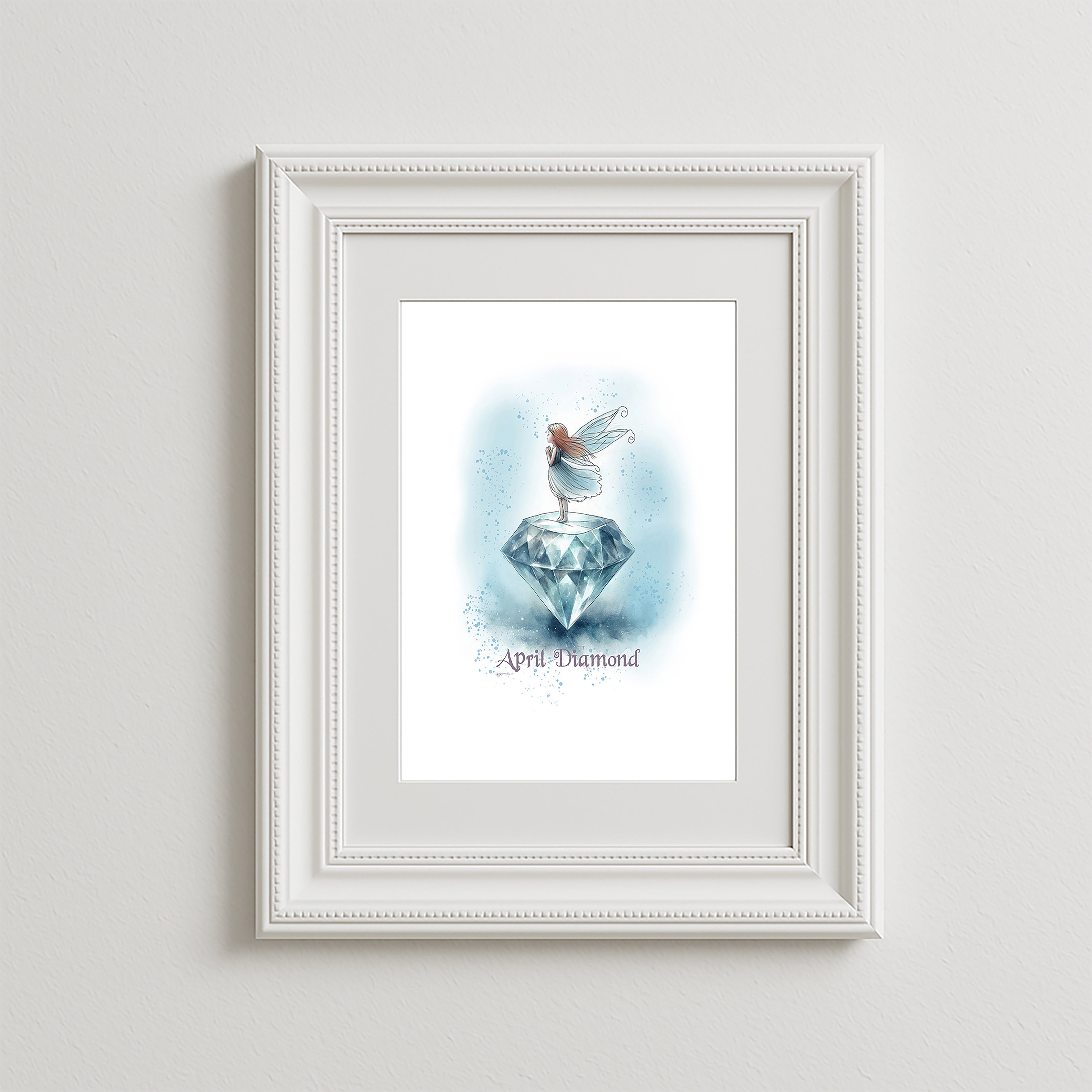 Little Gems April Diamond Art Print