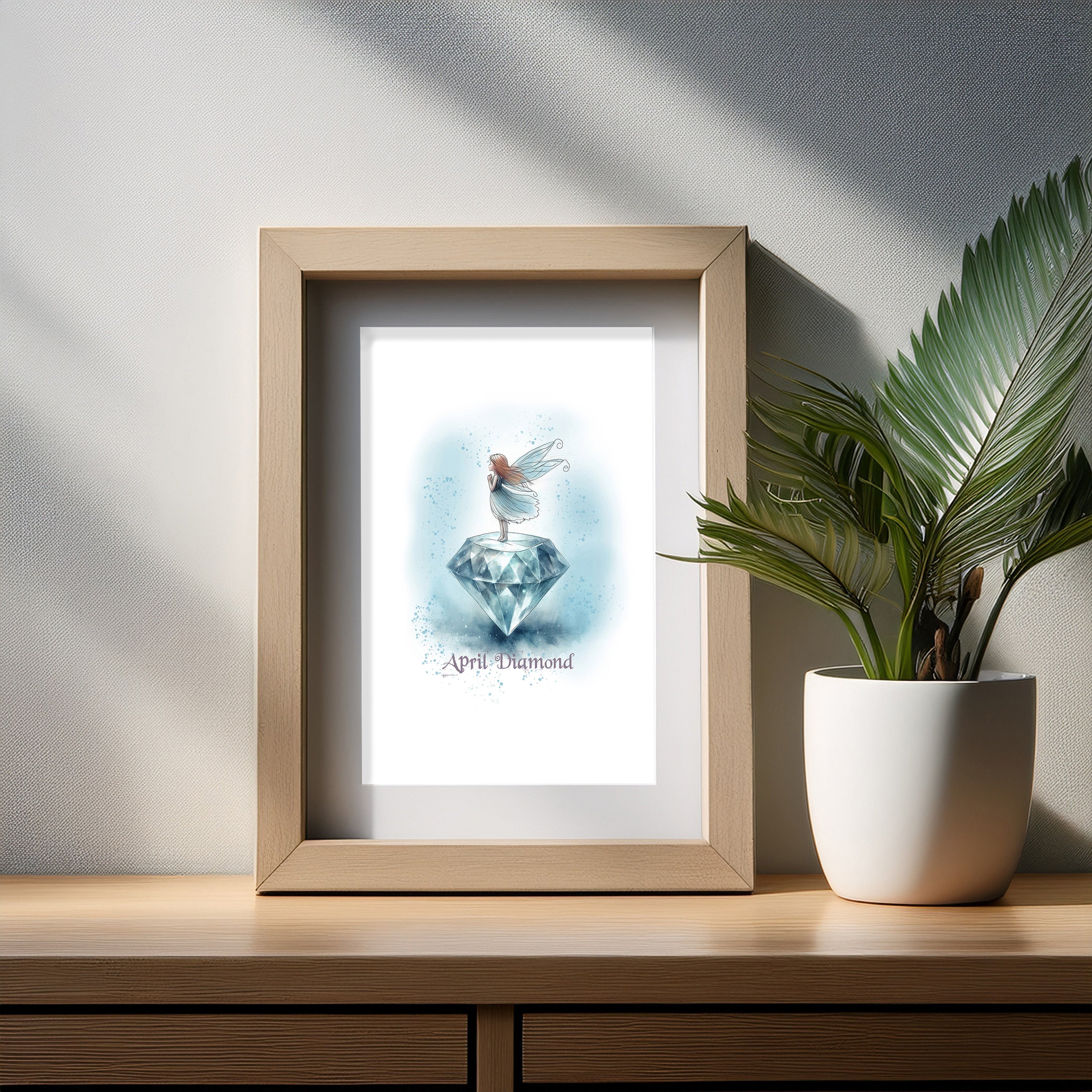 Little Gems April Diamond Art Print