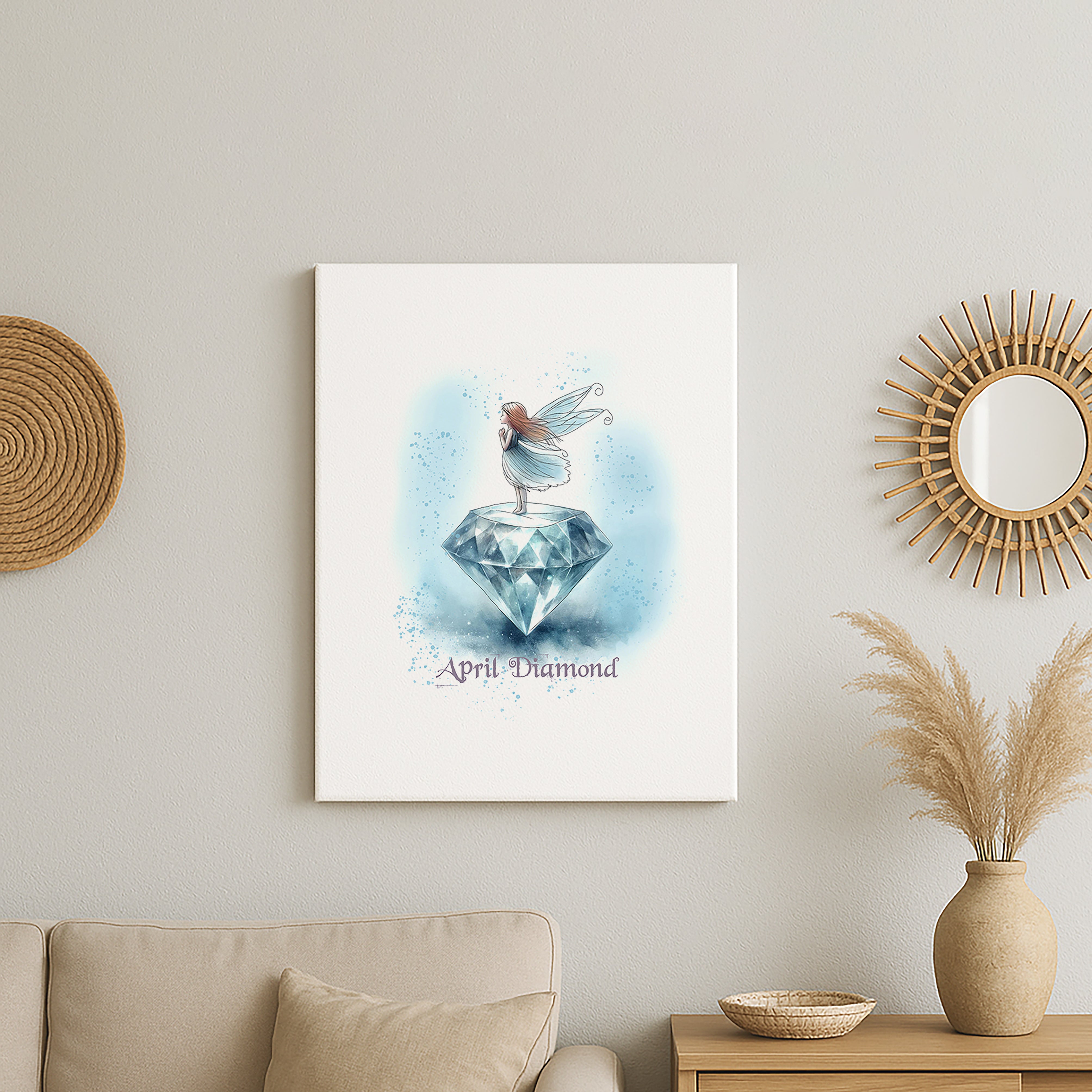 Little Gems April Diamond Canvas
