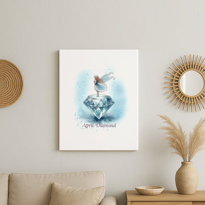 Little Gems April Diamond Canvas