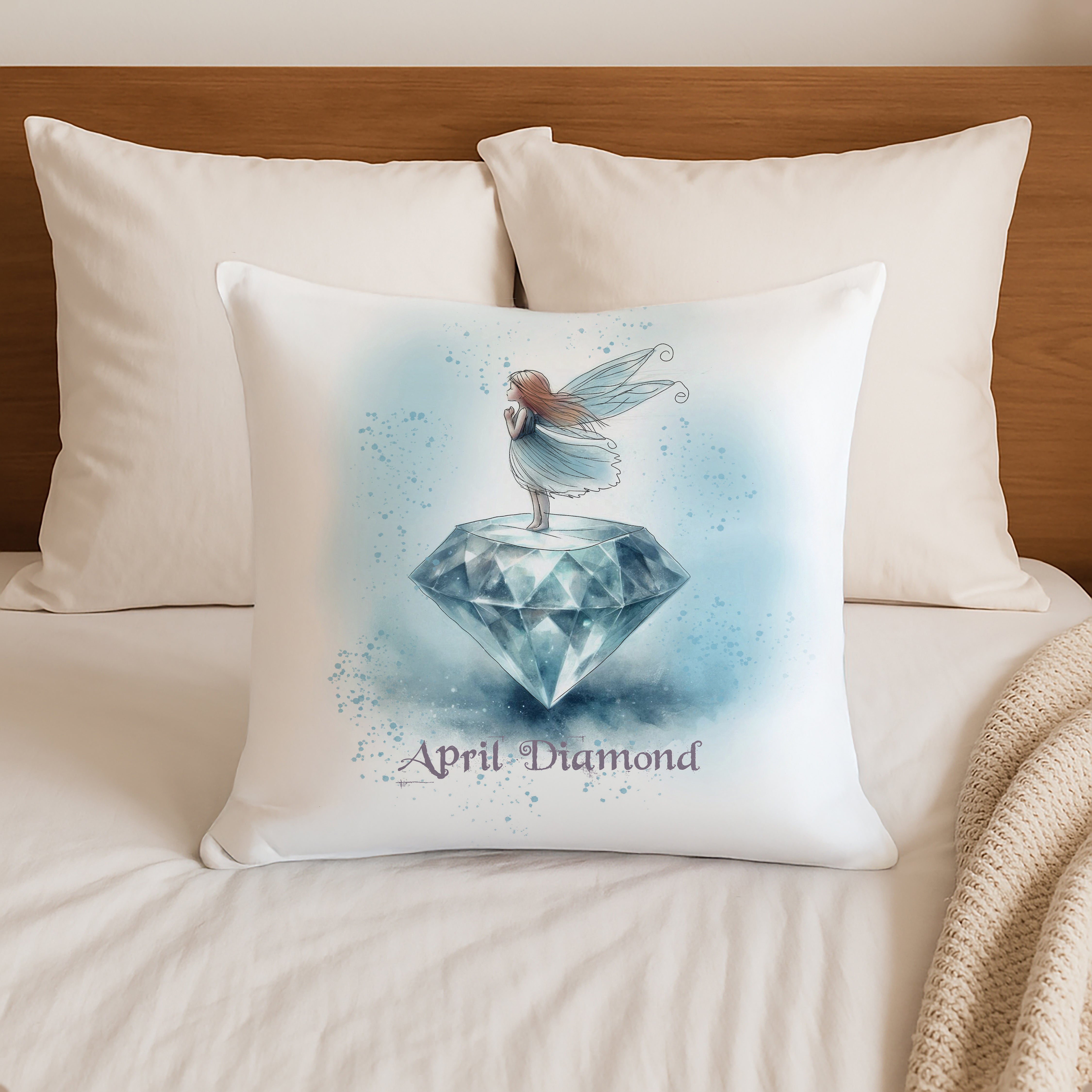 Little Gems April Diamond Cushion