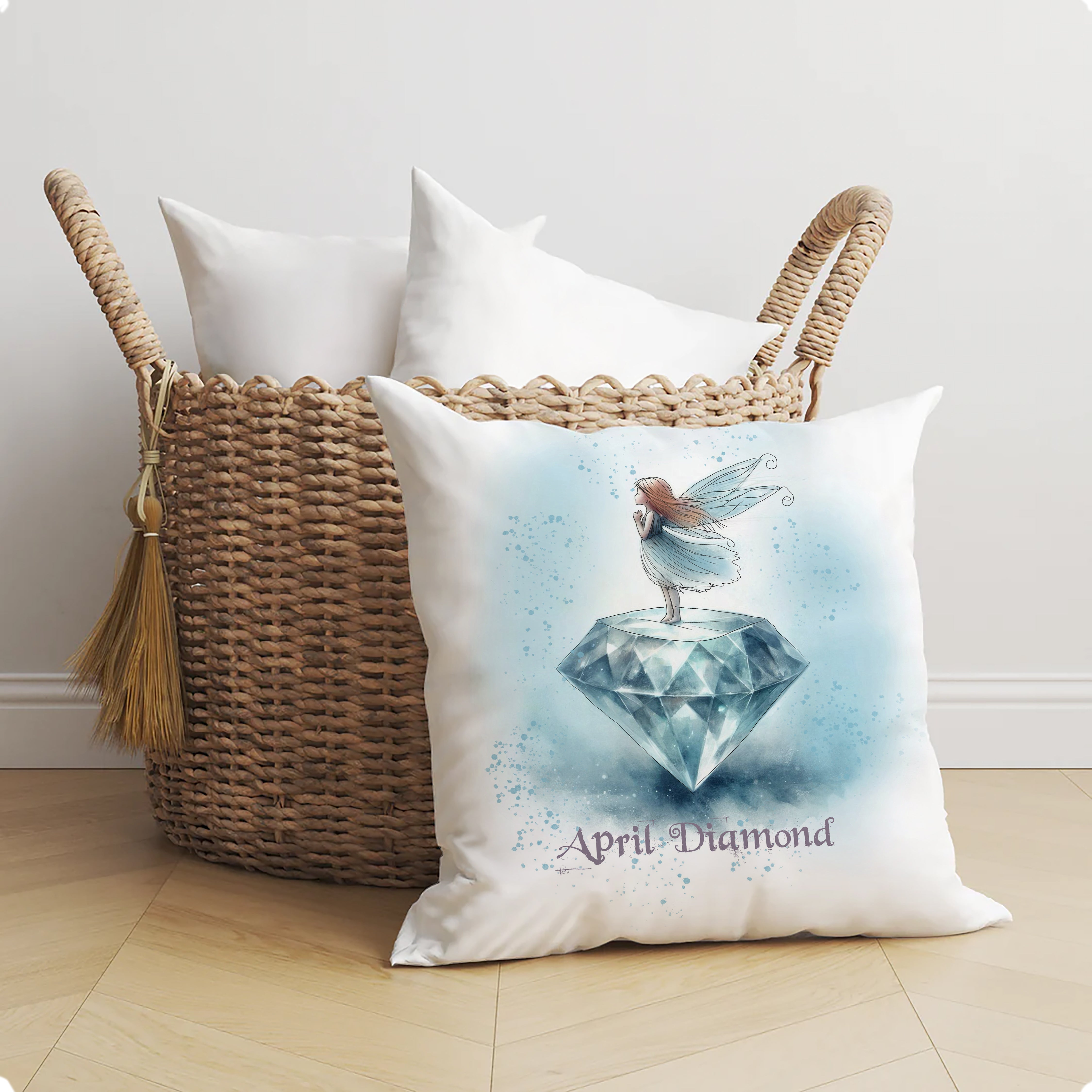 Little Gems April Diamond Cushion