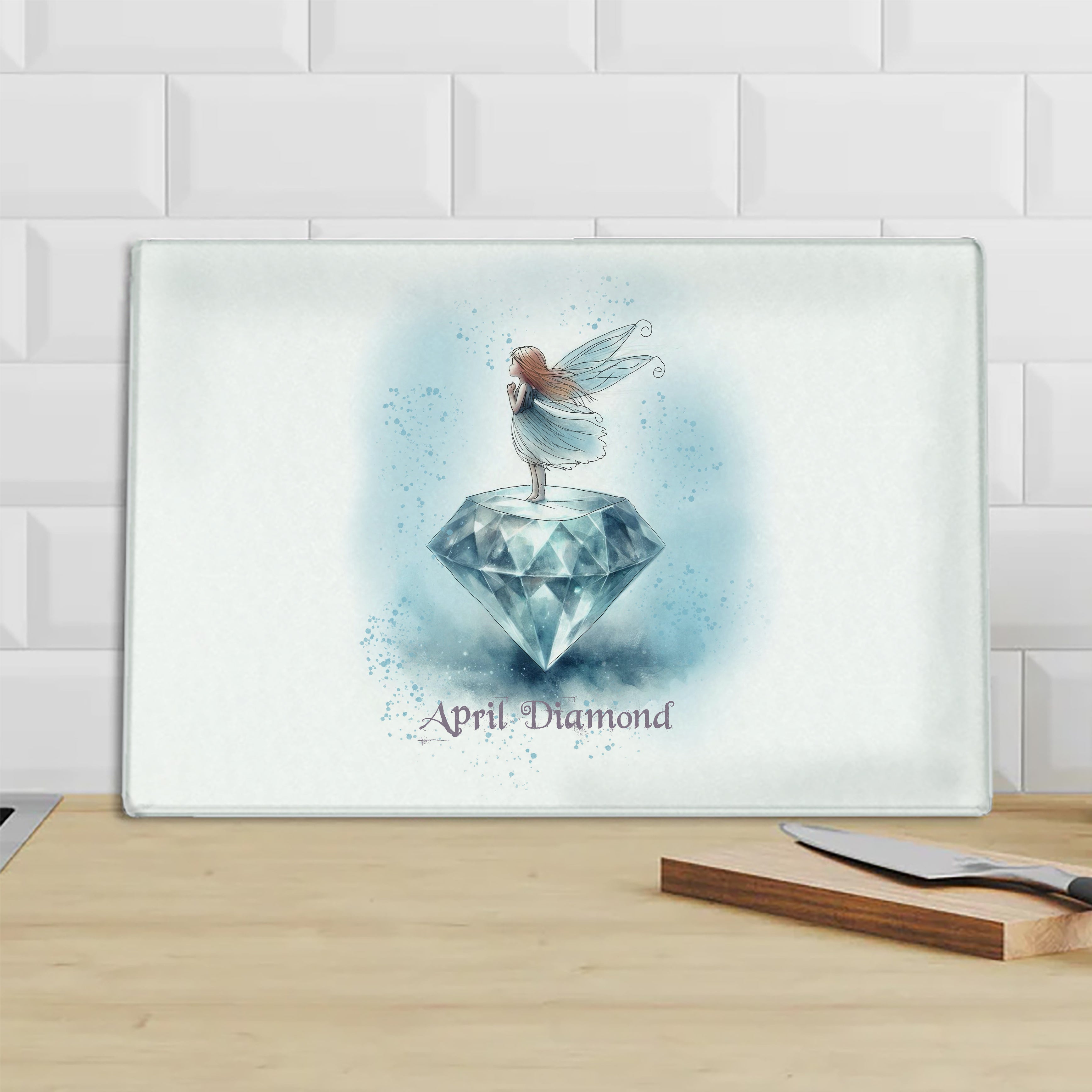 Little Gems April Diamond Chopping Board