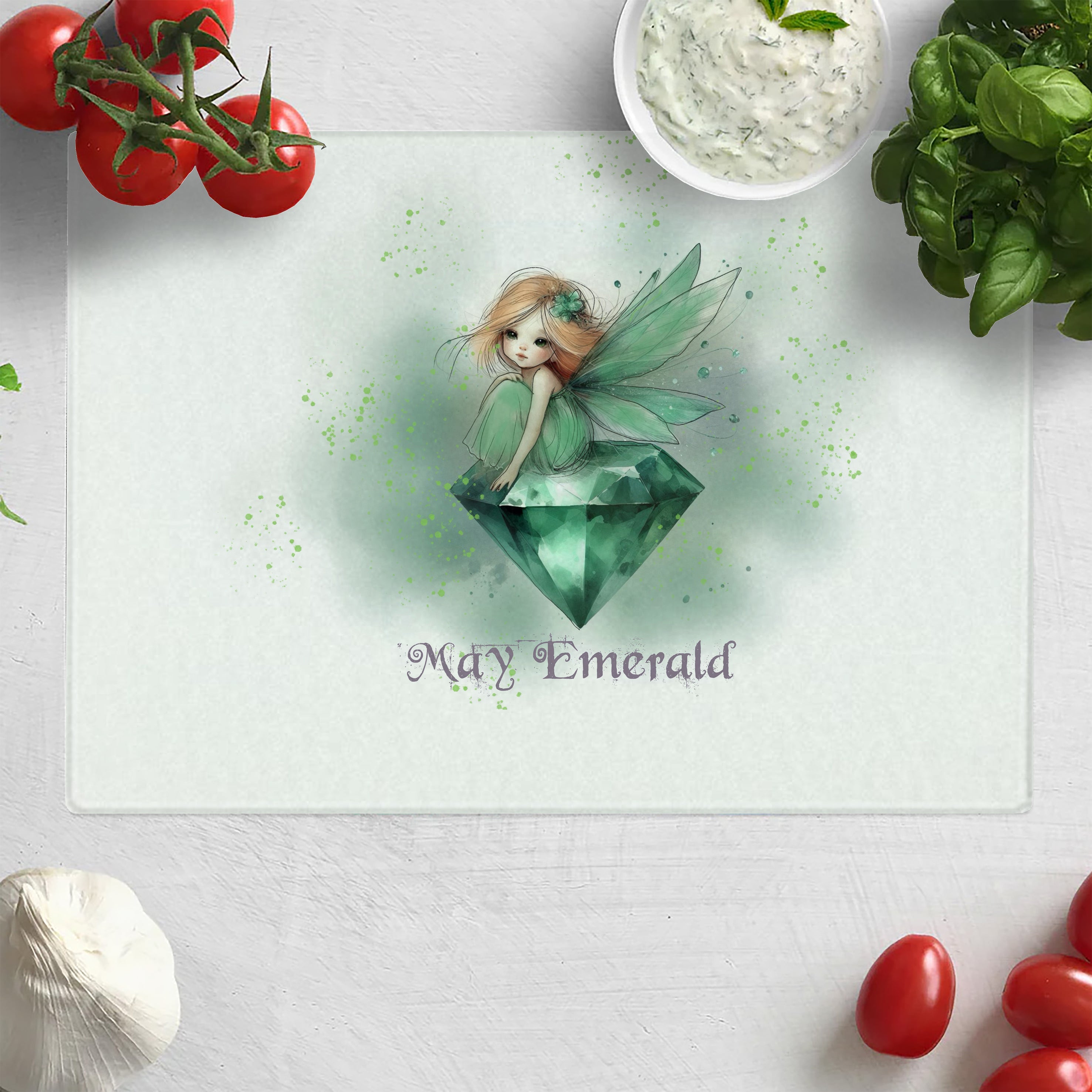 Little Gems May Emerald Chopping Board