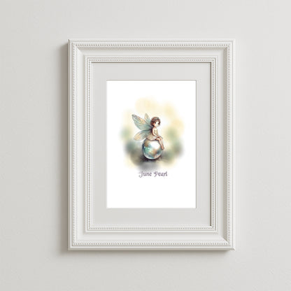 Little Gems June Pearl Art Print