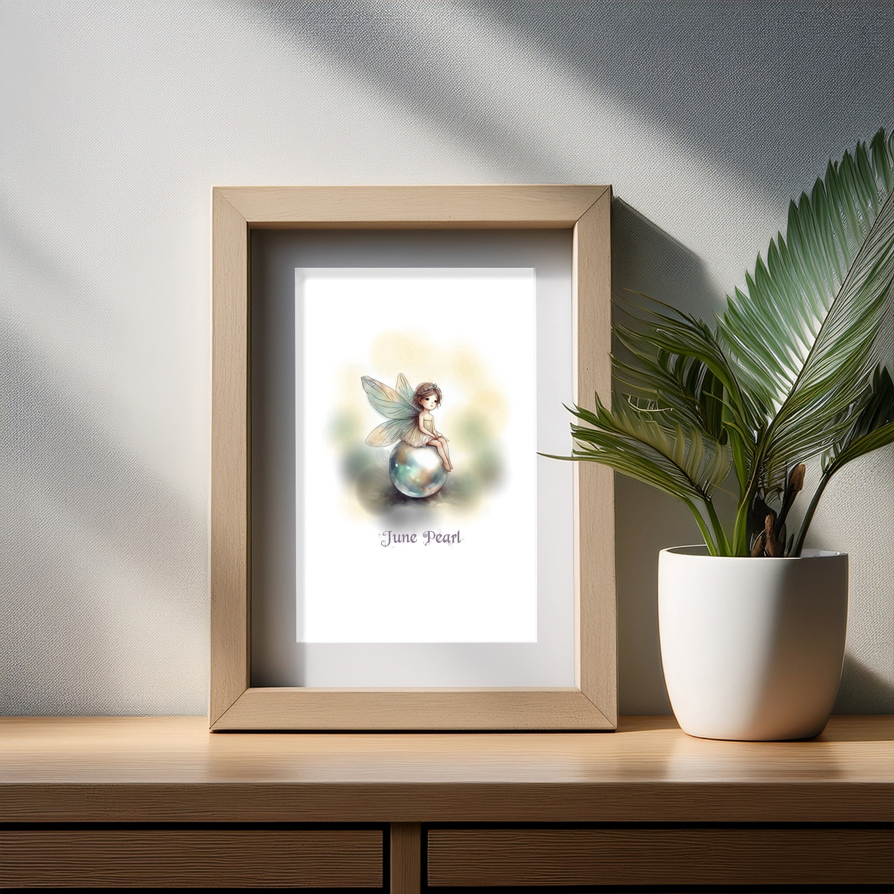Little Gems June Pearl Art Print