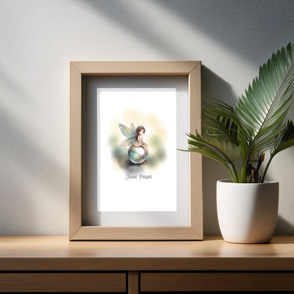 Little Gems June Pearl Art Print